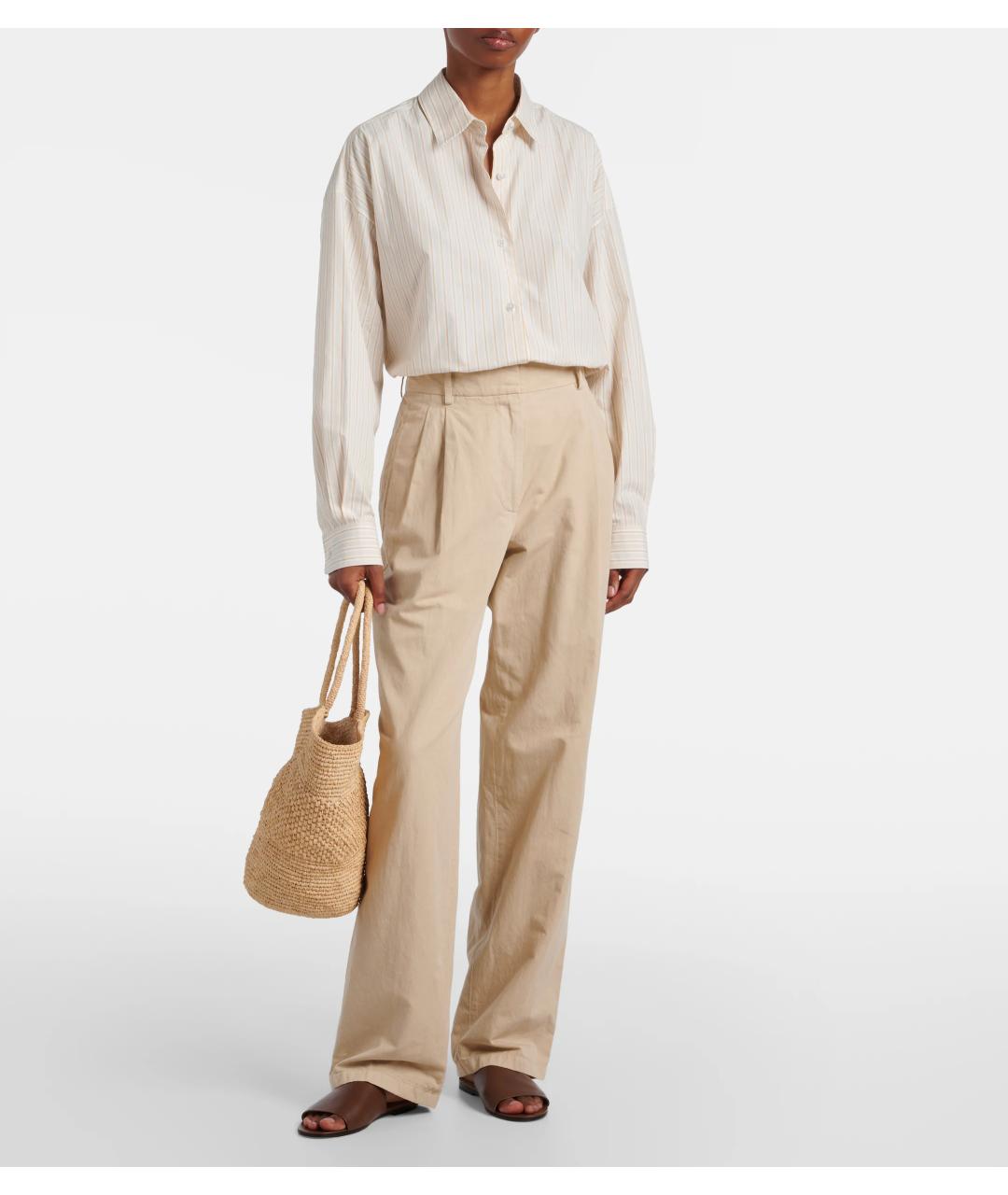 THE ROW Коричневые кожаные шлепанцы, фото 2