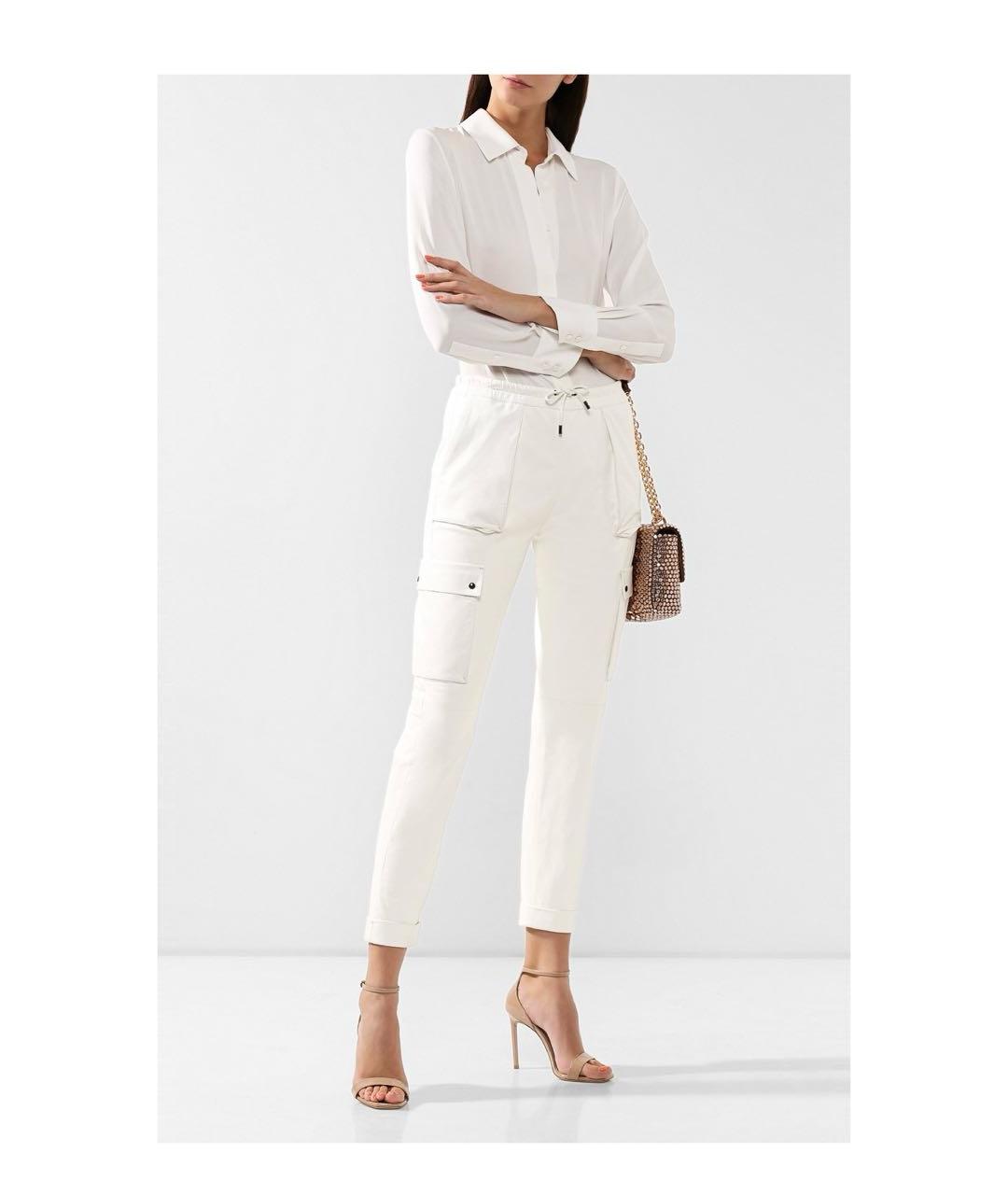 TOM FORD Белые кожаные брюки узкие, фото 6
