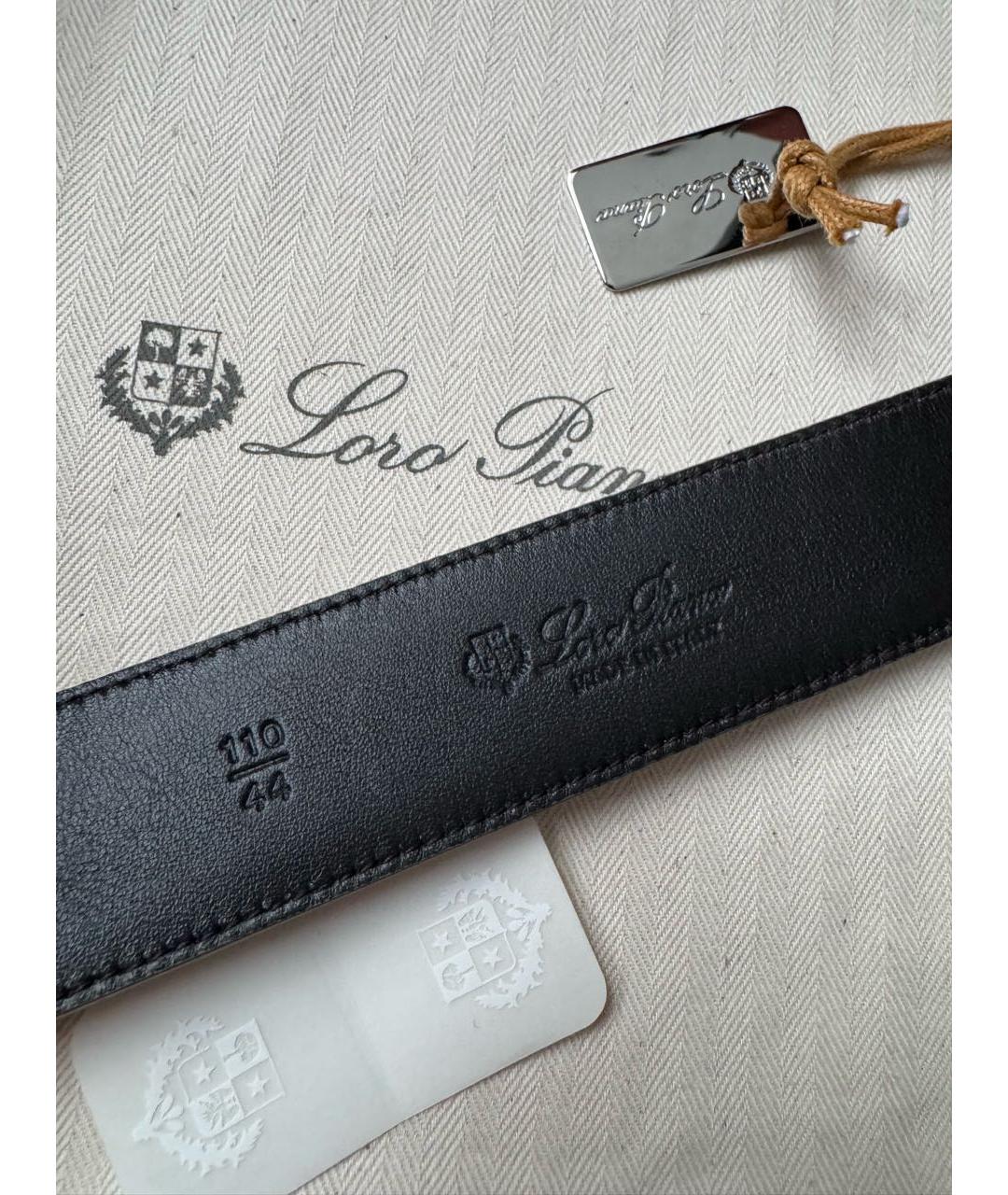 LORO PIANA Бежевый замшевый ремень, фото 3