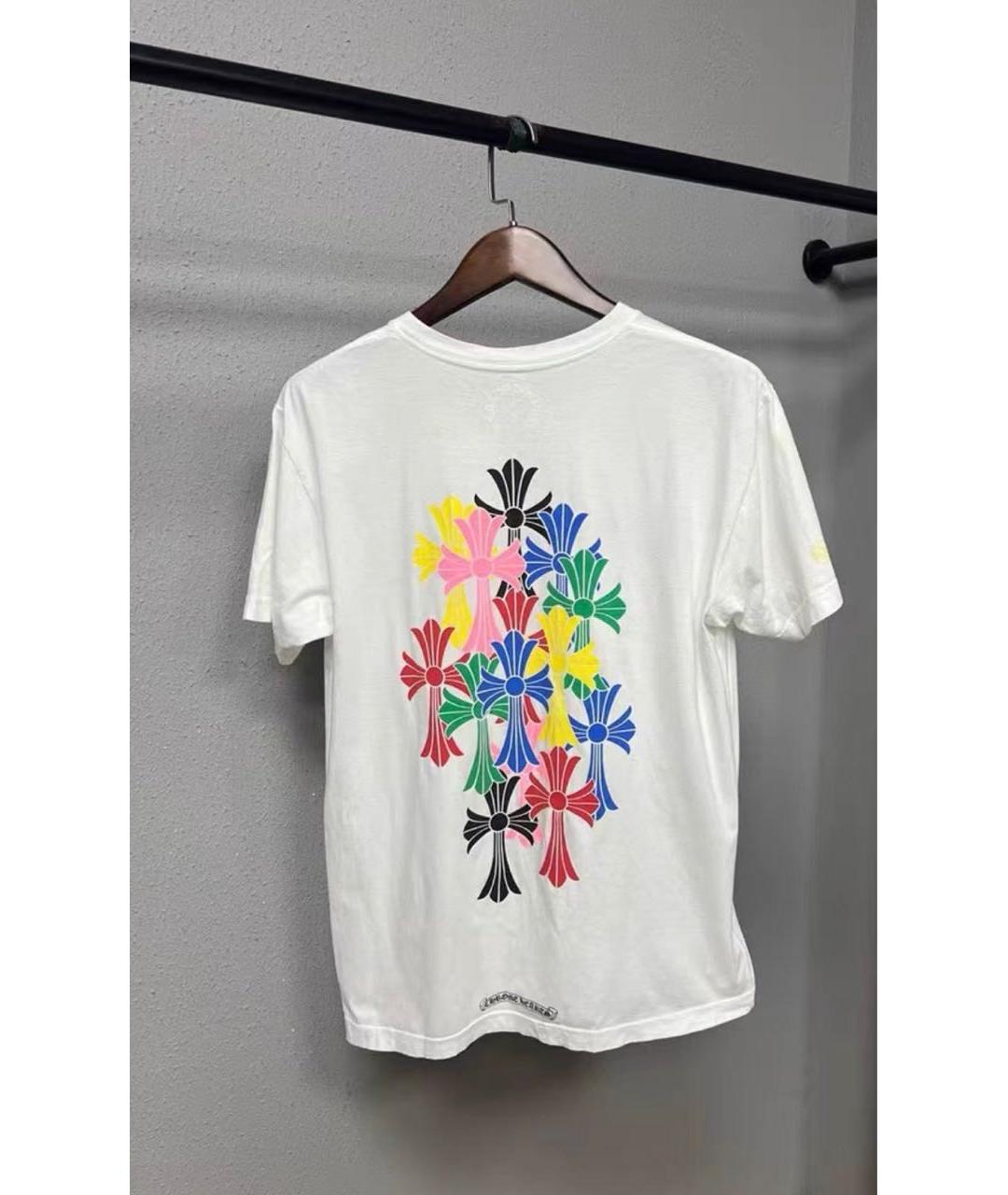 CHROME HEARTS Белая хлопковая футболка, фото 3