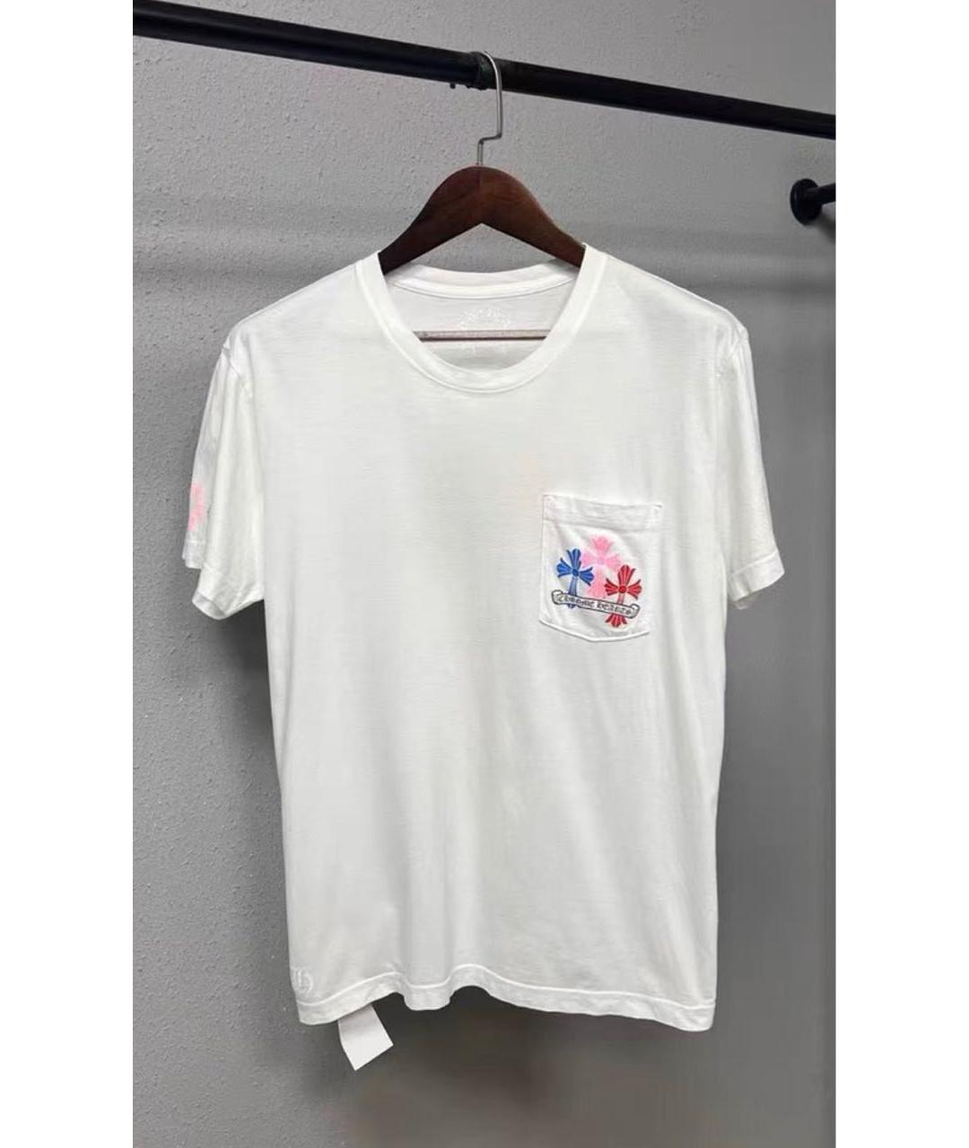 CHROME HEARTS Белая хлопковая футболка, фото 2