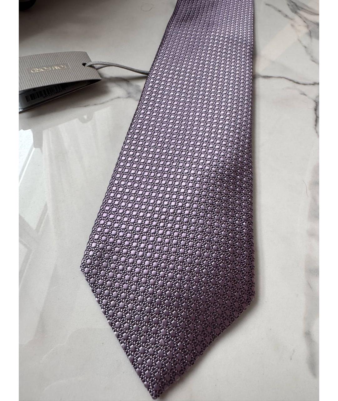 TOM FORD Фиолетовый шелковый галстук, фото 6