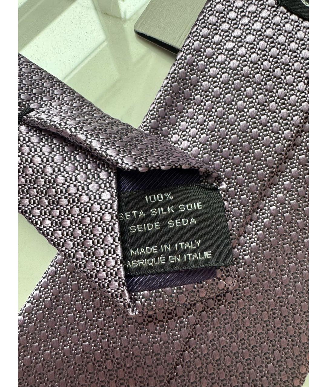 TOM FORD Фиолетовый шелковый галстук, фото 3