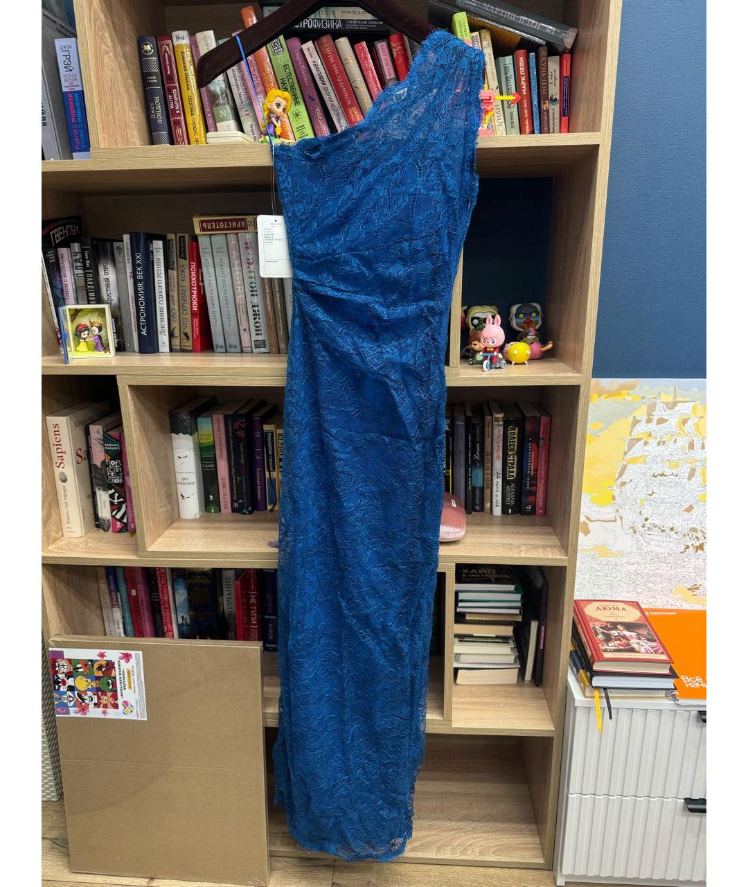 EMILIO PUCCI Синее кружевное вечернее платье, фото 5