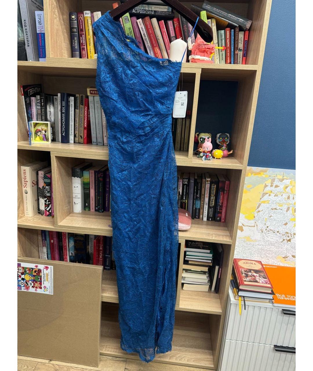 EMILIO PUCCI Синее кружевное вечернее платье, фото 2