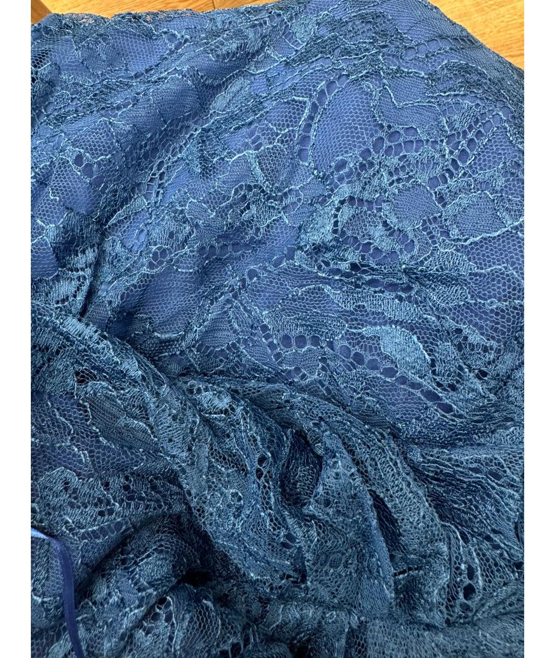 EMILIO PUCCI Синее кружевное вечернее платье, фото 4