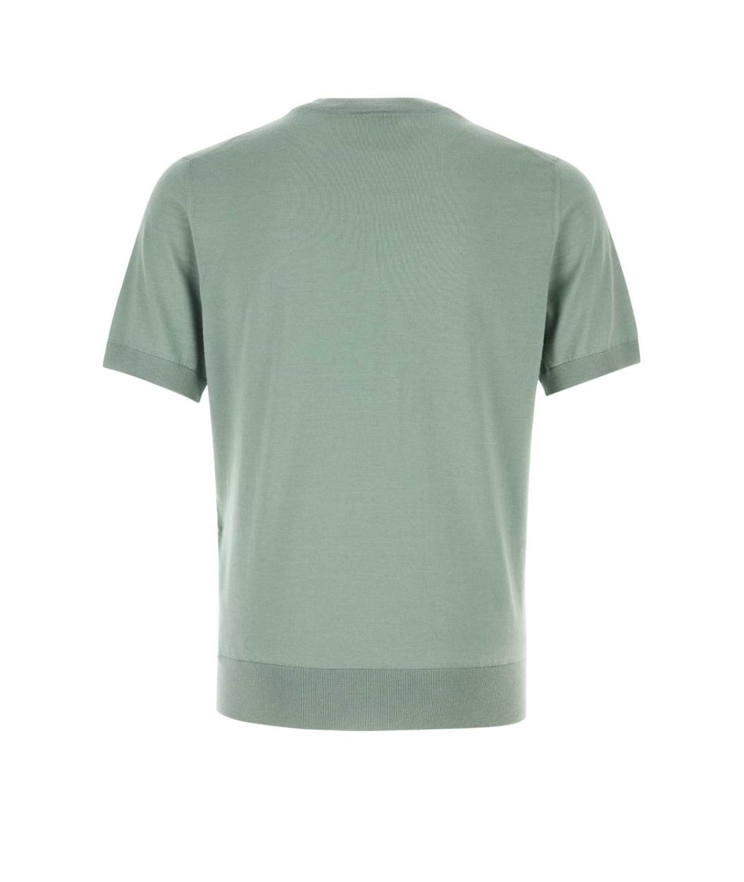 BRIONI Бирюзовая футболка, фото 2