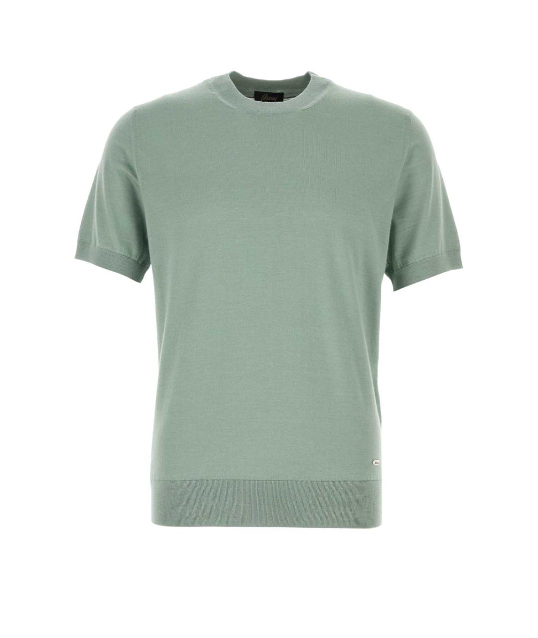 BRIONI Бирюзовая футболка, фото 1