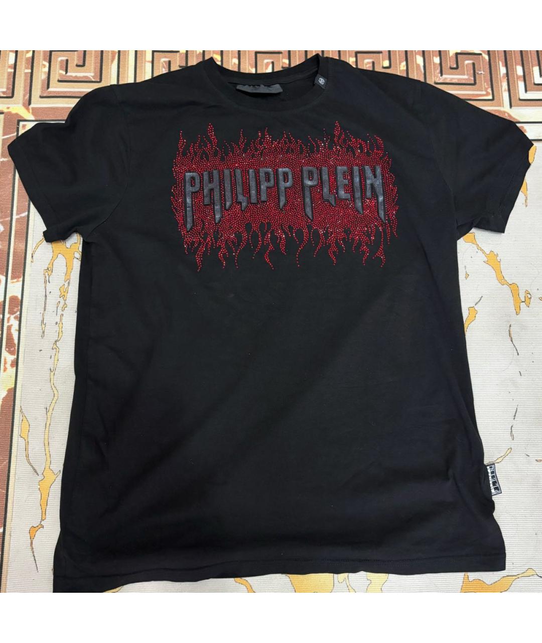 PHILIPP PLEIN Черная хлопковая футболка, фото 5