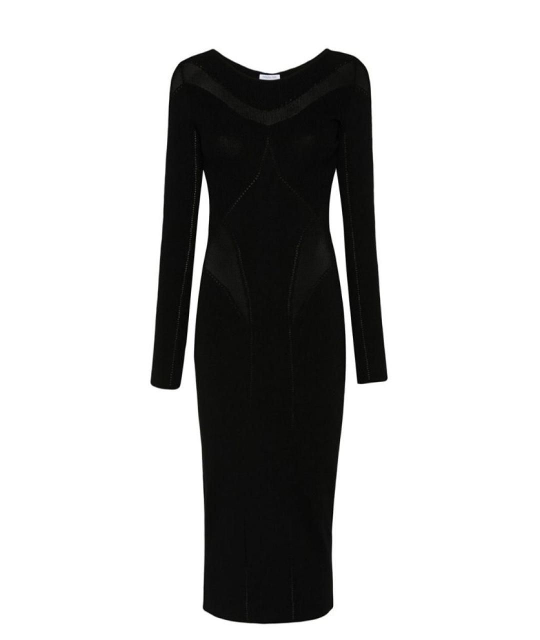 PATRIZIA PEPE Черное вискозное повседневное платье, фото 8