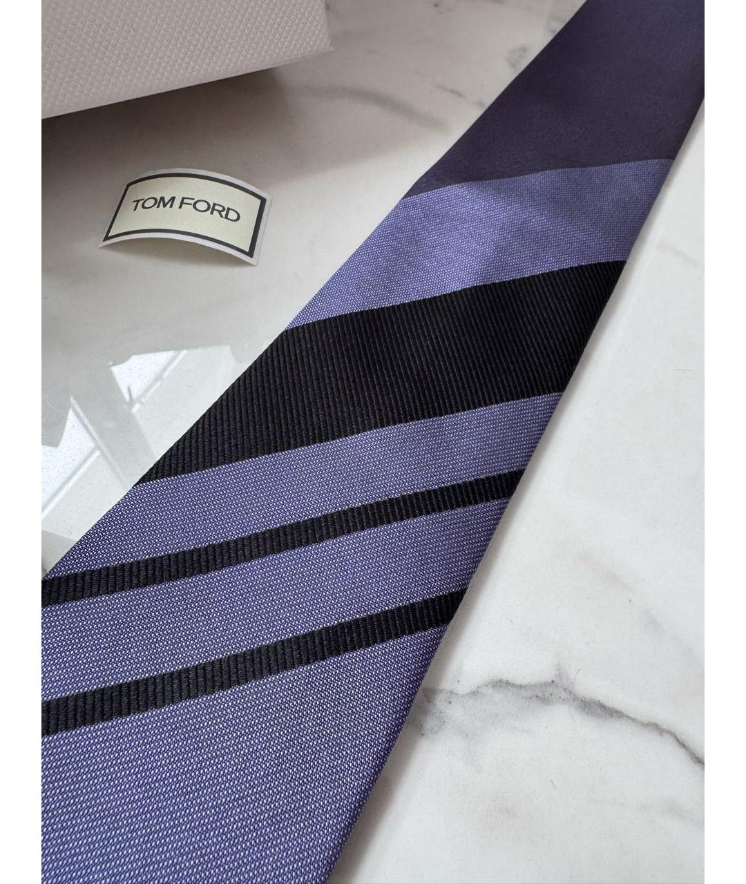 TOM FORD Фиолетовый шелковый галстук, фото 5