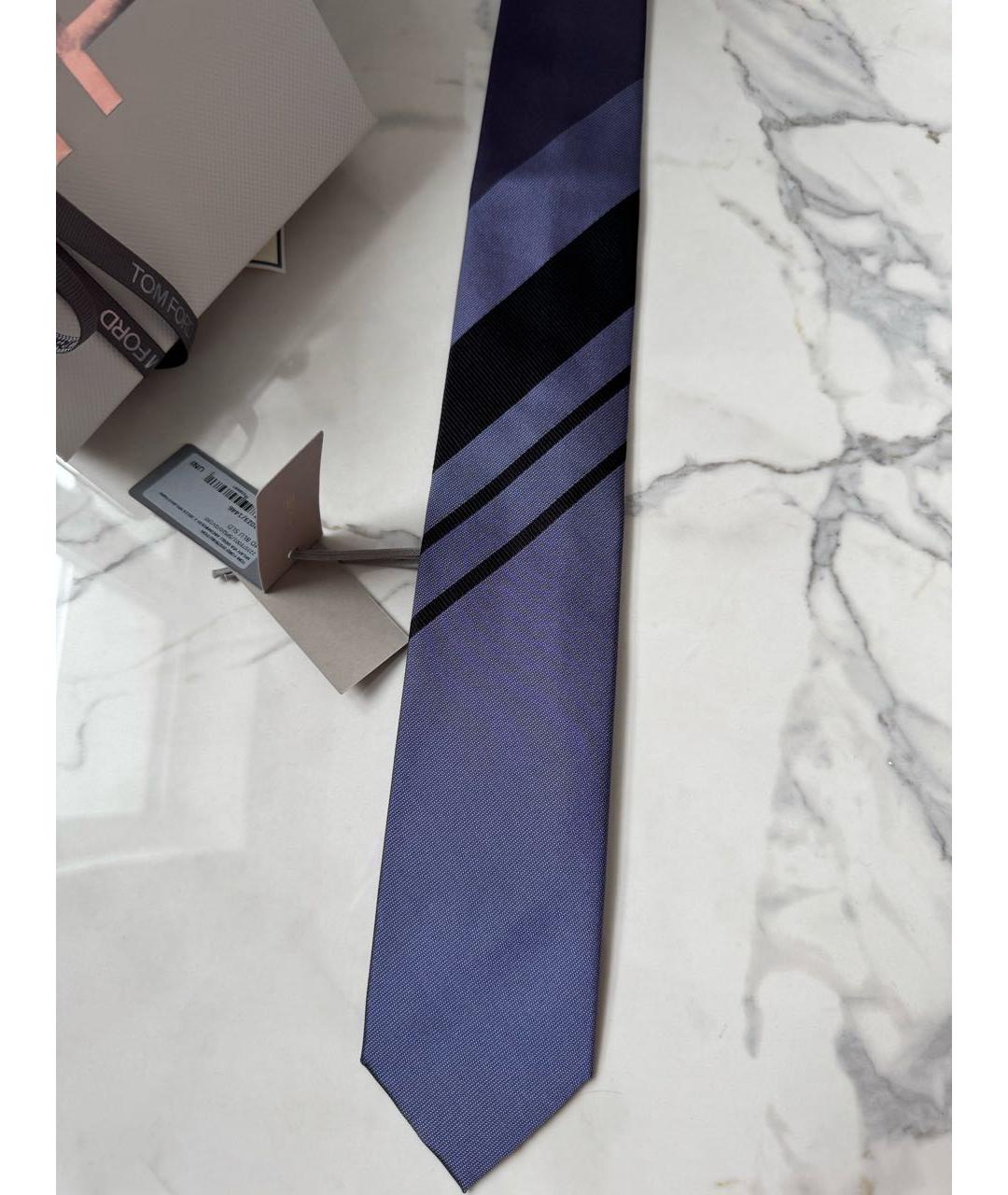 TOM FORD Фиолетовый шелковый галстук, фото 2