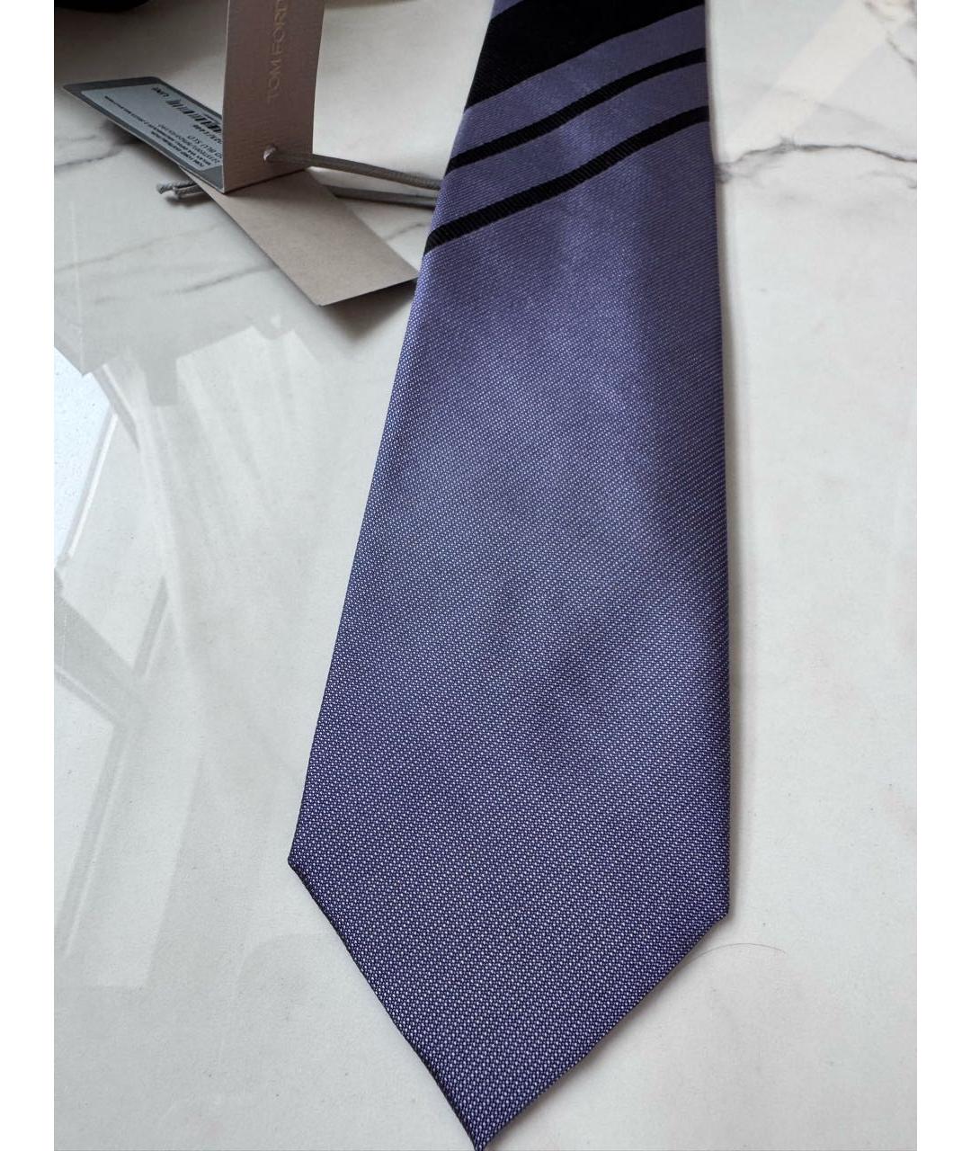 TOM FORD Фиолетовый шелковый галстук, фото 3
