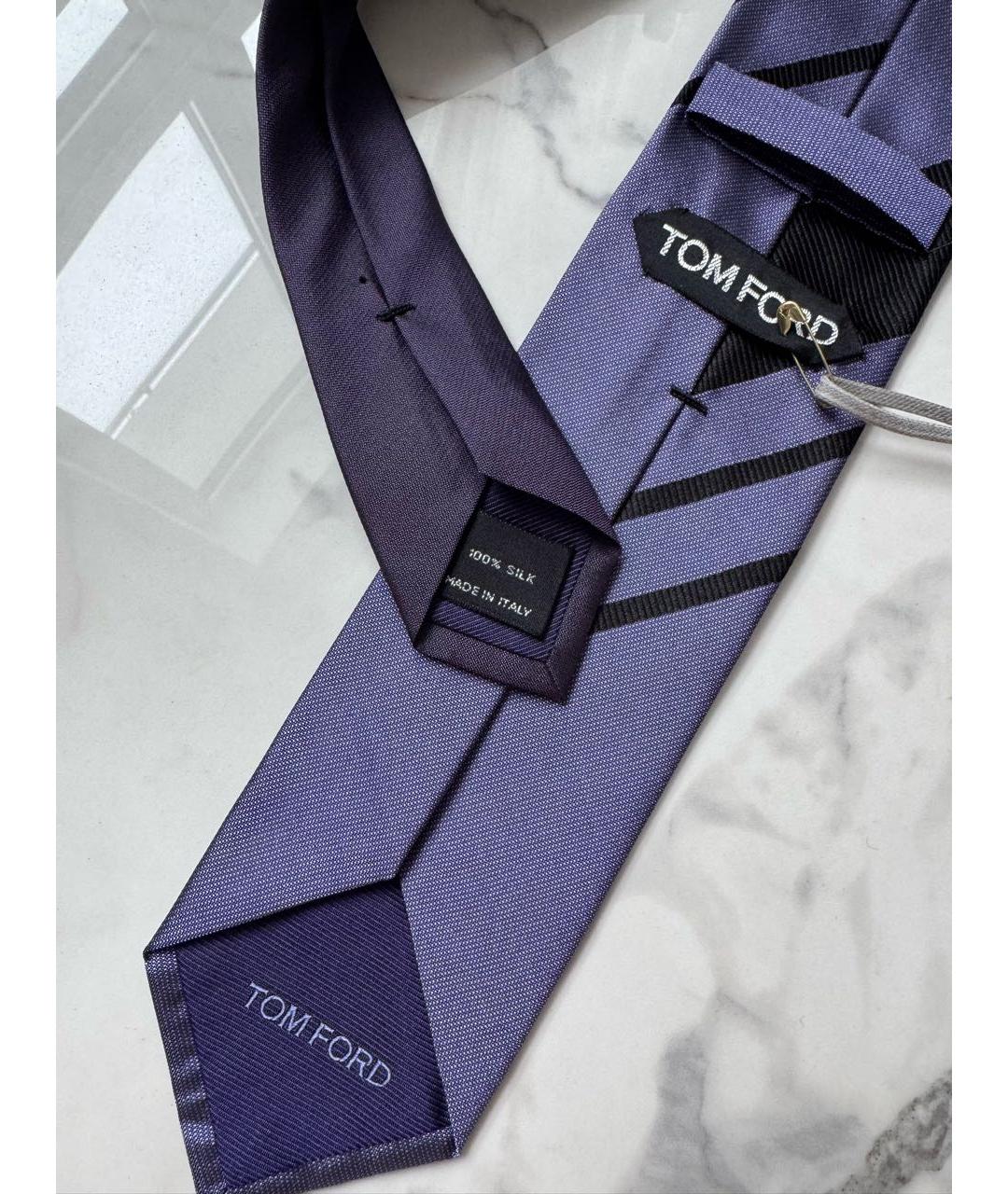TOM FORD Фиолетовый шелковый галстук, фото 4