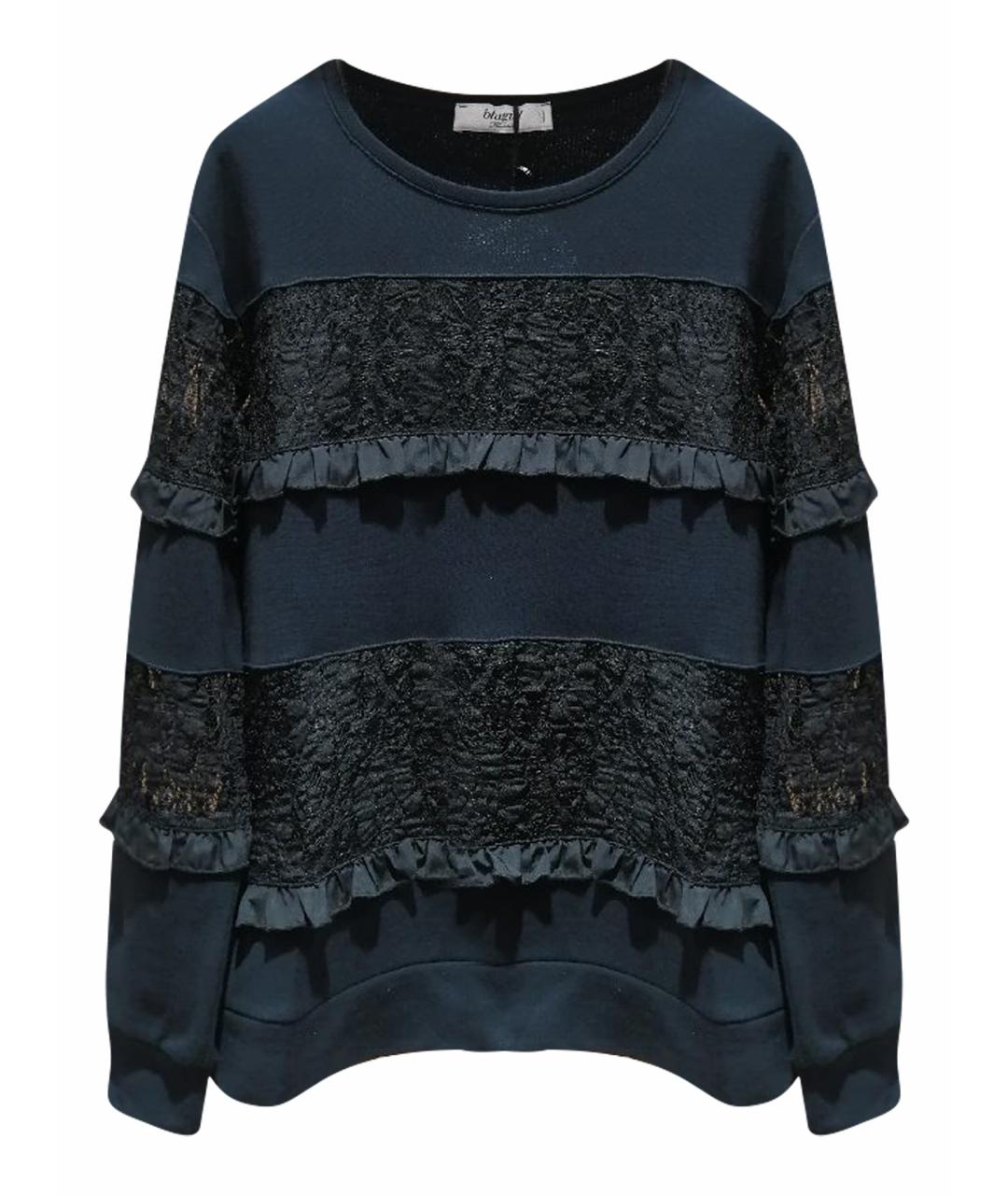 BLUGIRL Темно-синий хлопковый джемпер / свитер, фото 1