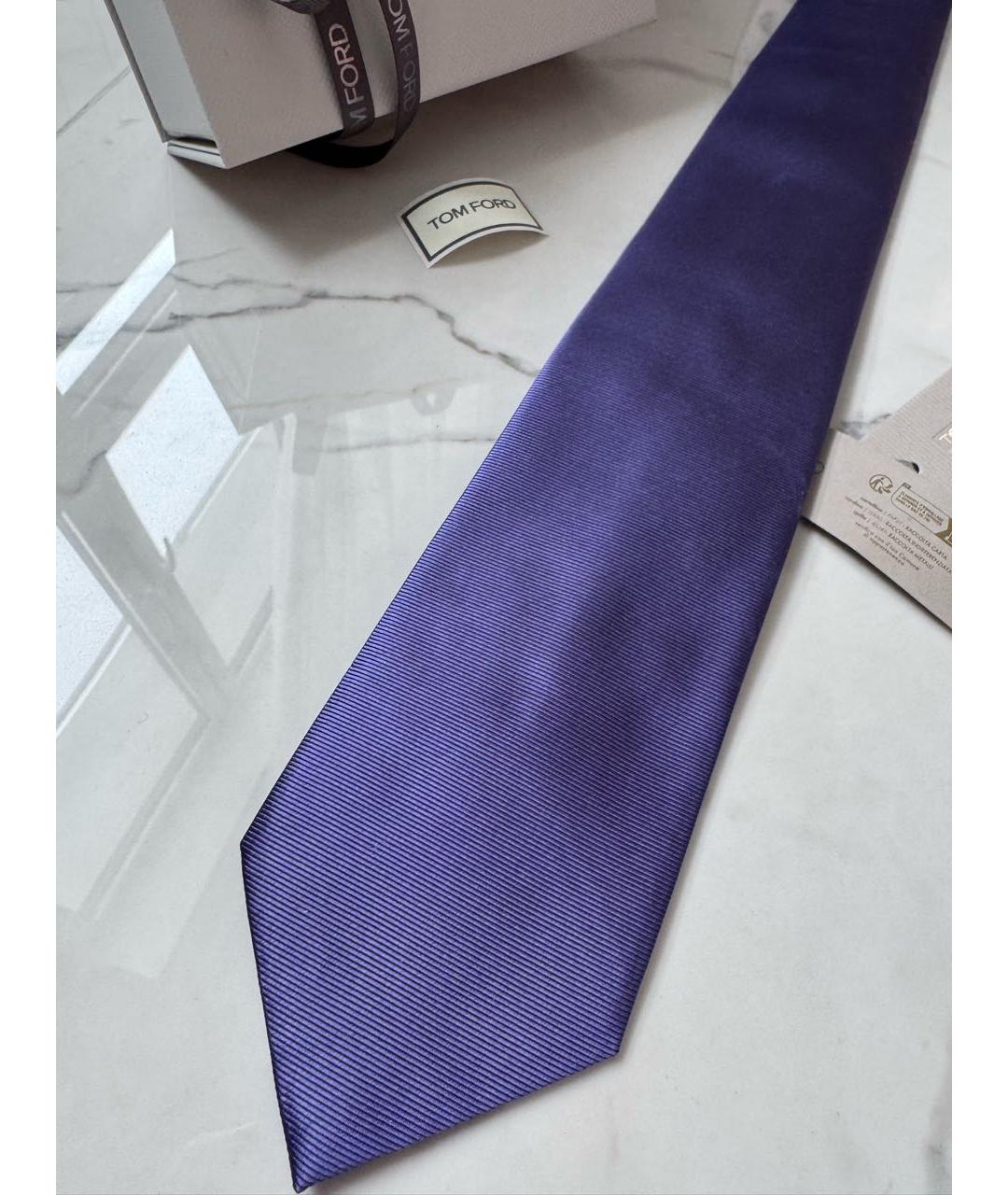TOM FORD Фиолетовый шелковый галстук, фото 8