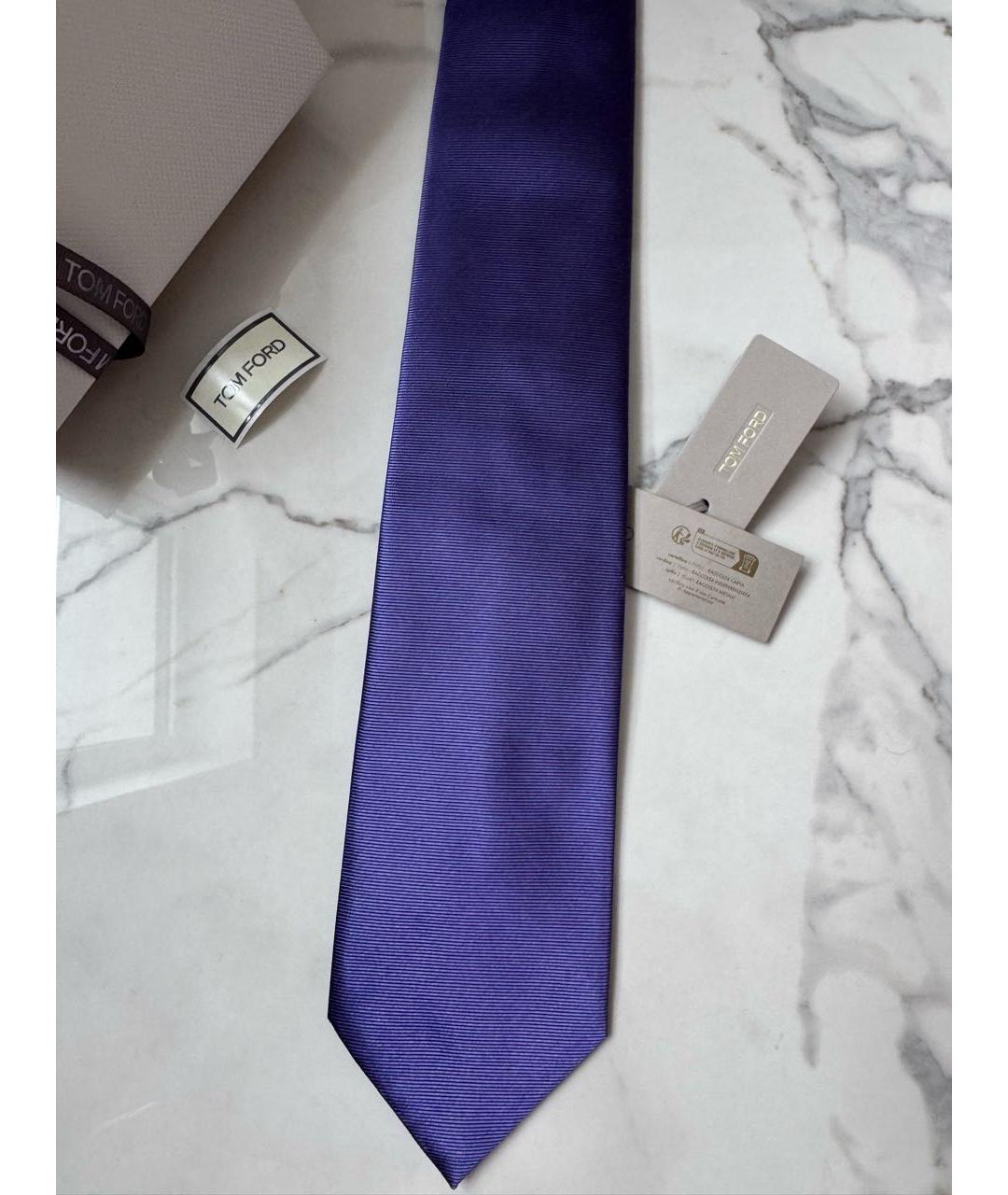 TOM FORD Фиолетовый шелковый галстук, фото 6