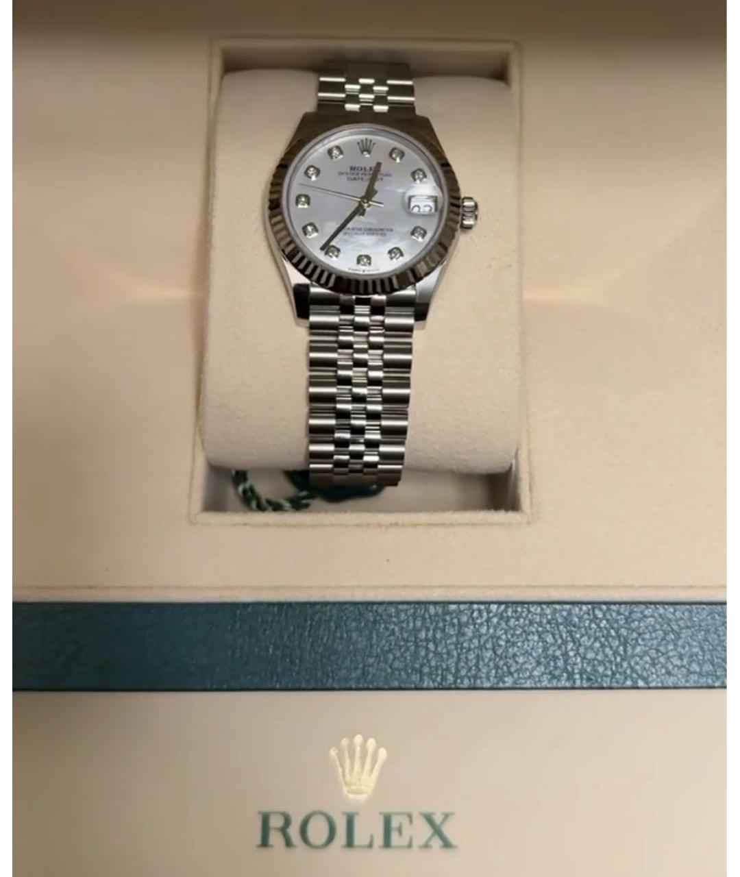 ROLEX Серебряные часы из белого золота, фото 2