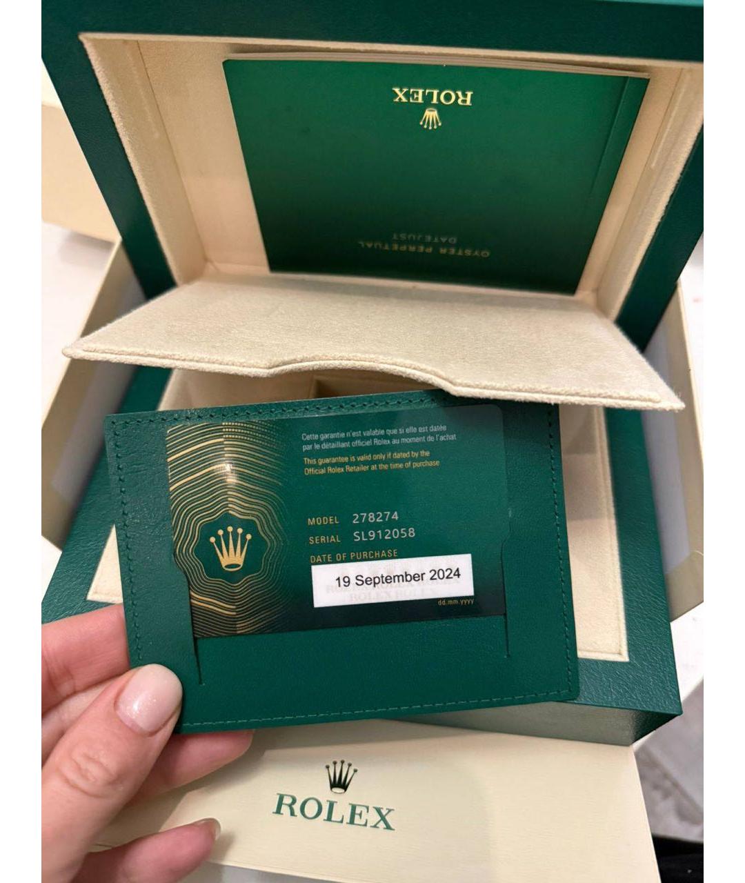 ROLEX Серебряные часы из белого золота, фото 3