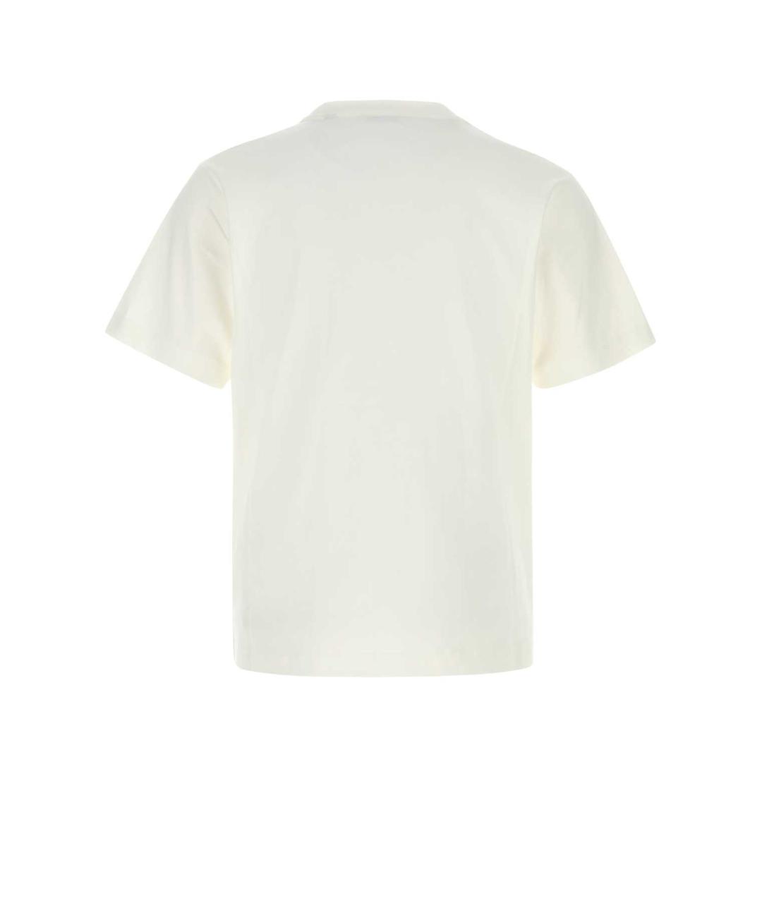 BURBERRY Белая хлопковая футболка, фото 2
