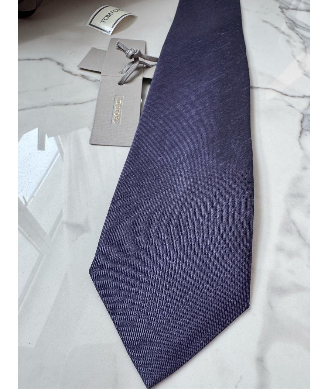 TOM FORD Фиолетовый шелковый галстук, фото 6