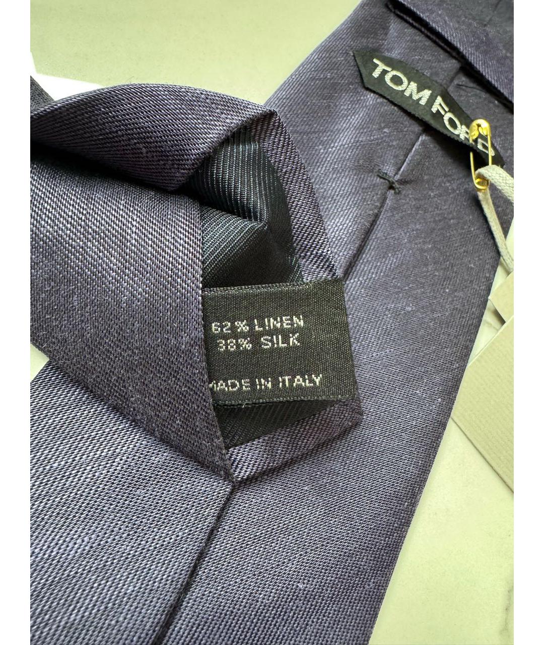 TOM FORD Фиолетовый шелковый галстук, фото 7