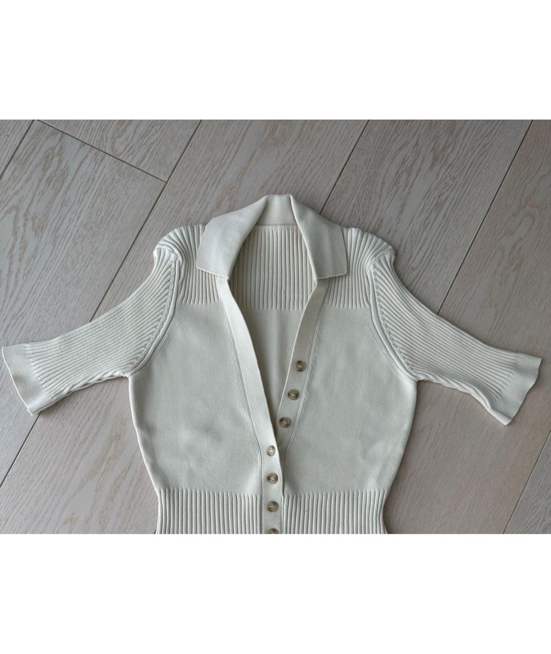 JACQUEMUS Бежевая вискозная футболка, фото 4