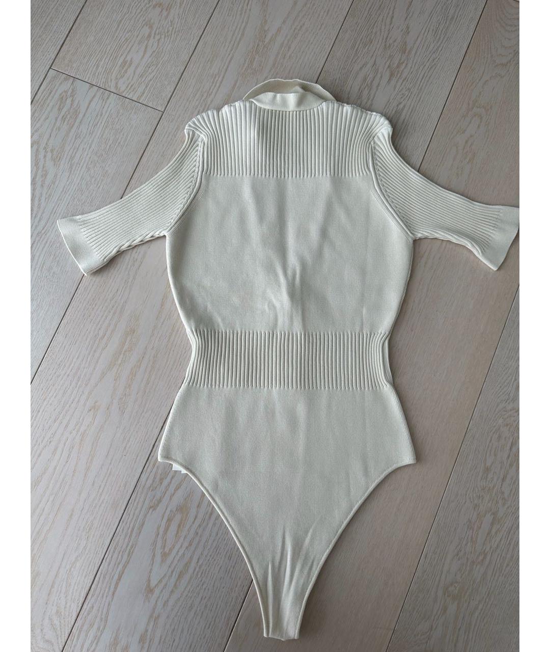 JACQUEMUS Бежевая вискозная футболка, фото 3