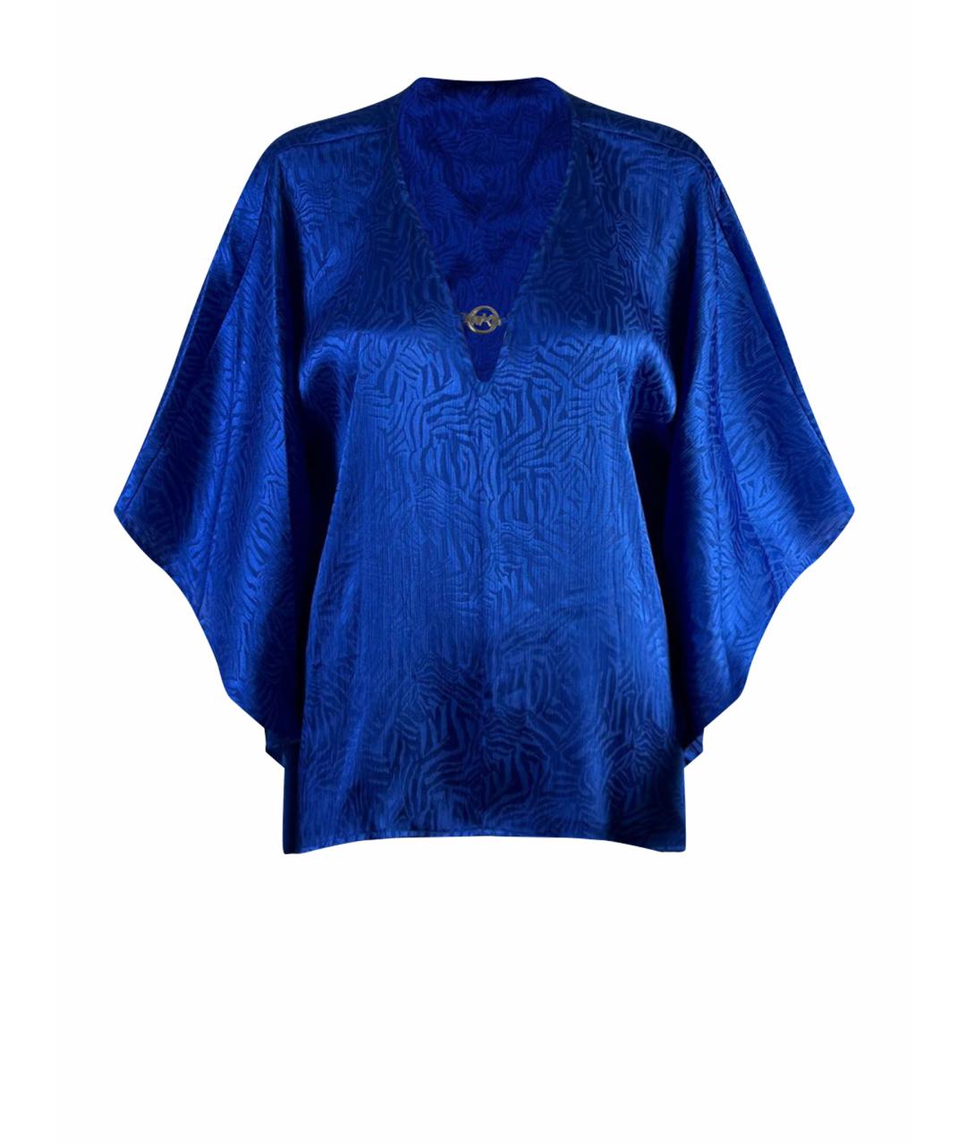 MICHAEL MICHAEL KORS Синяя полиэстеровая блузы, фото 1