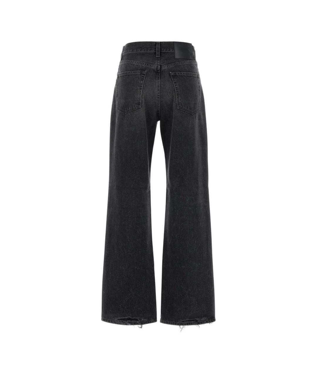 HAIKURE Черные хлопковые джинсы клеш, фото 2