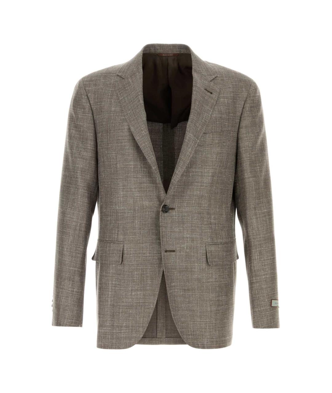 CANALI Серый шерстяной пиджак, фото 1