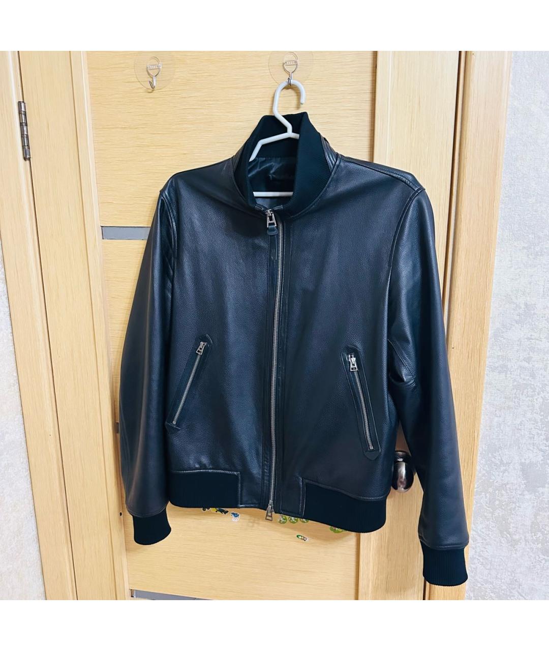 TOM FORD Черная кожаная куртка, фото 6