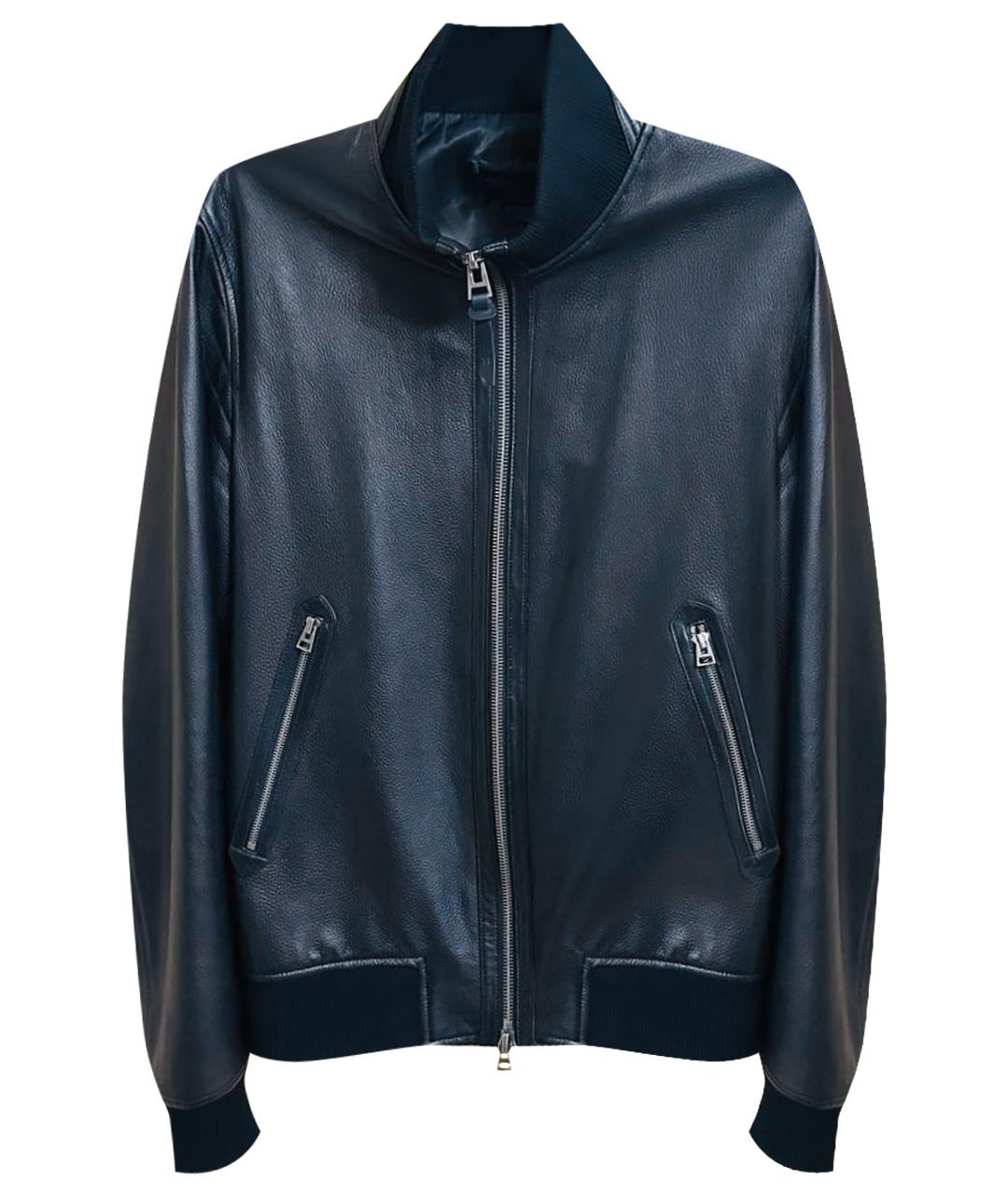 TOM FORD Черная кожаная куртка, фото 1