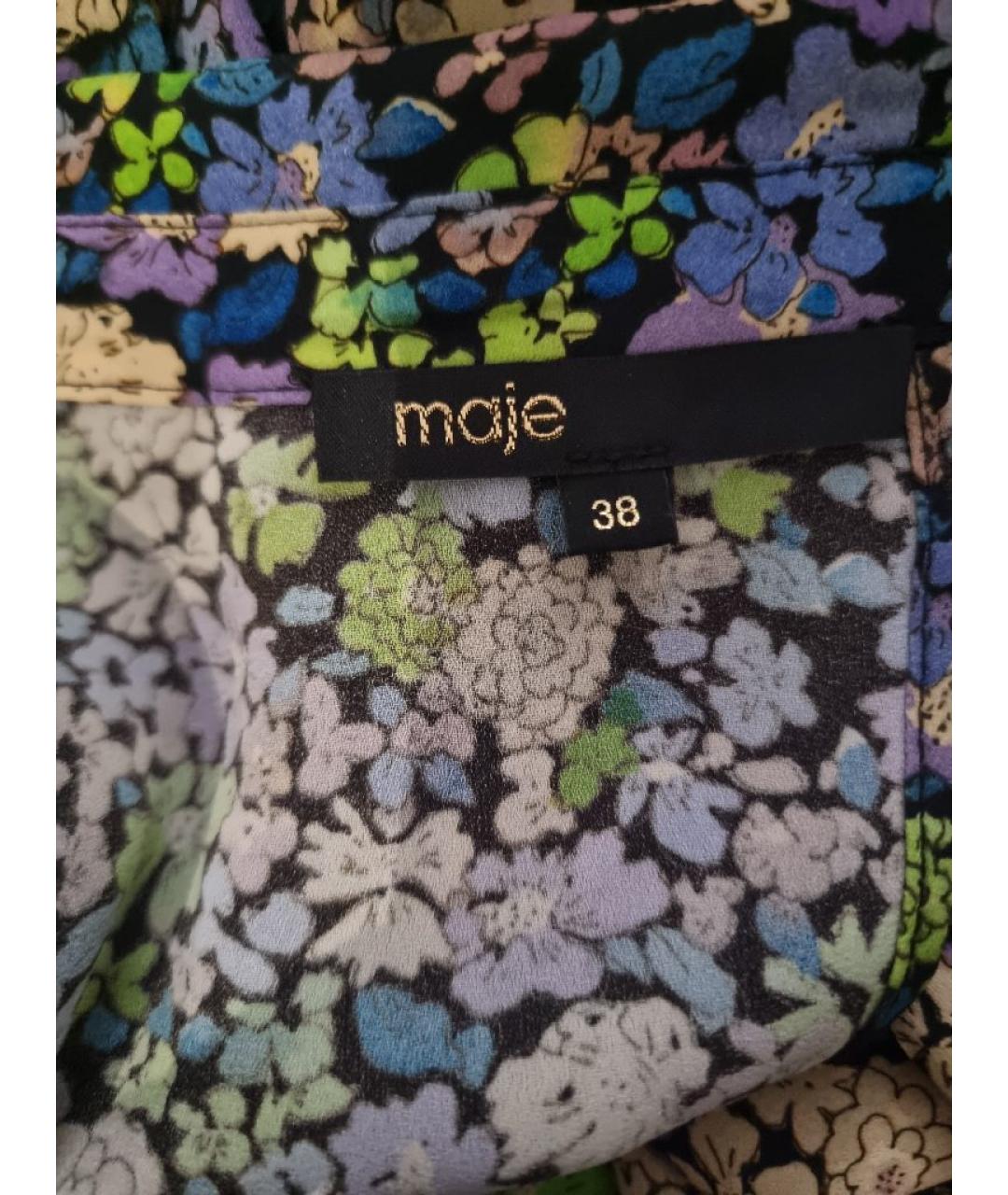 MAJE Мульти полиэстеровое повседневное платье, фото 3