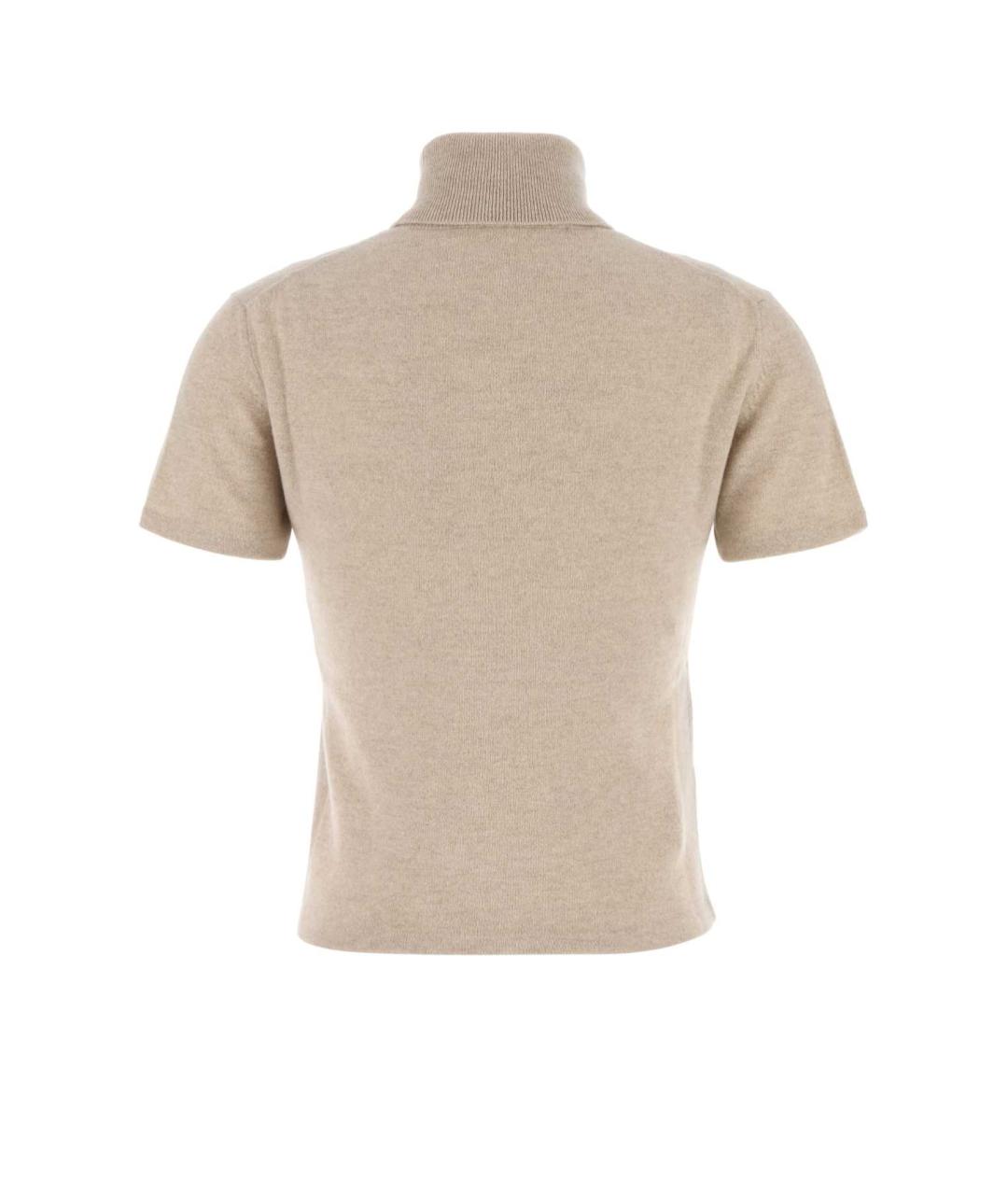 MIU MIU Бежевый кашемировый джемпер / свитер, фото 2