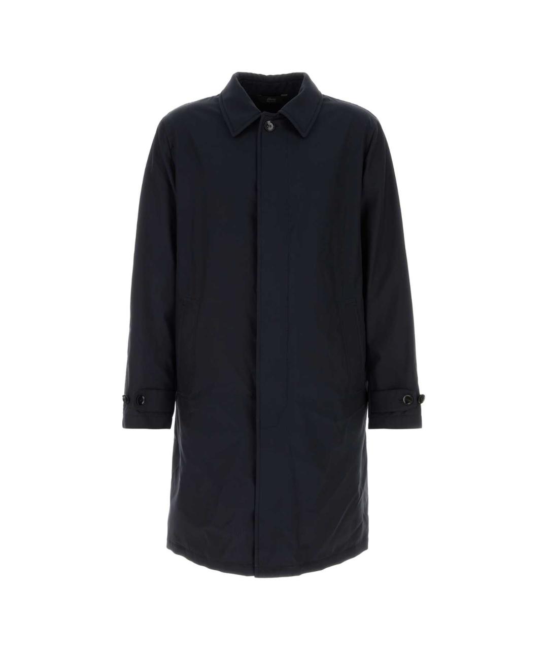 BRIONI Синее полиэстеровое пальто, фото 1