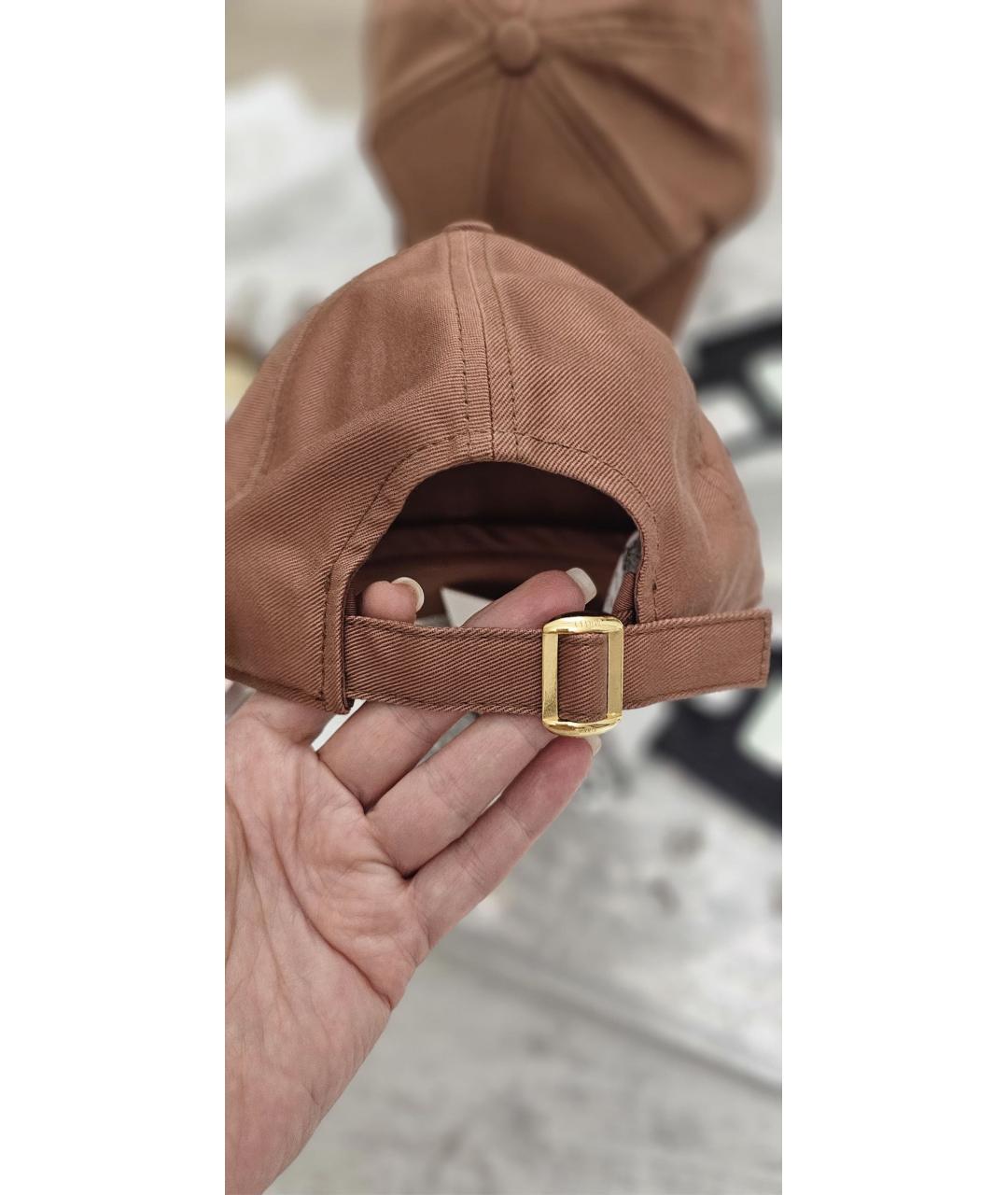 CELINE Коричневая хлопковая кепка, фото 4