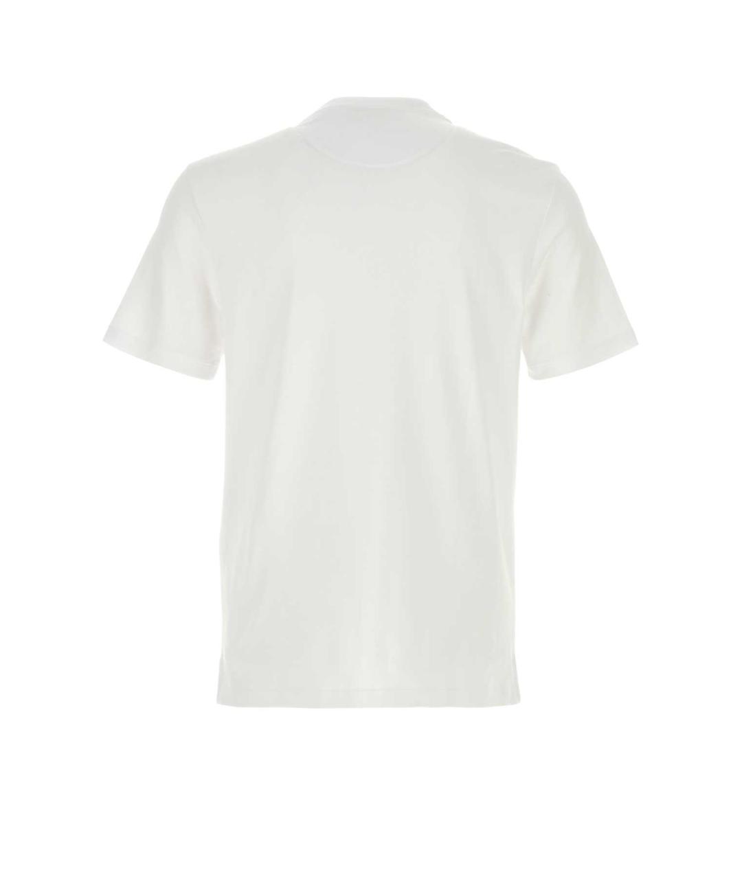 BRIONI Белая хлопковая футболка, фото 2