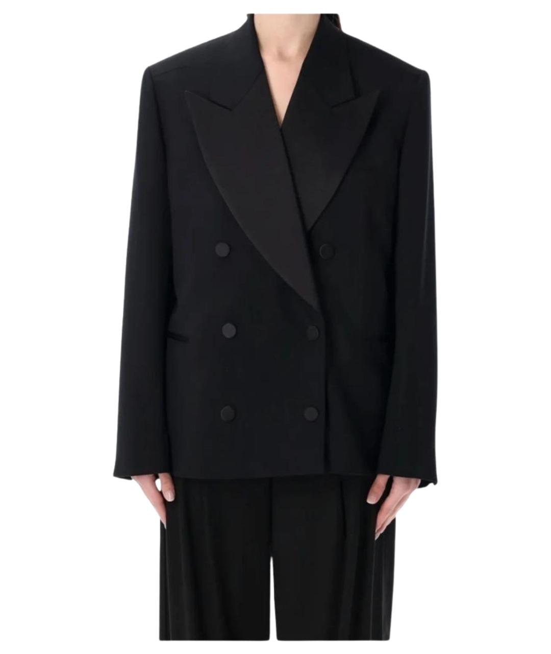 DRIES VAN NOTEN Черный шерстяной жакет/пиджак, фото 3