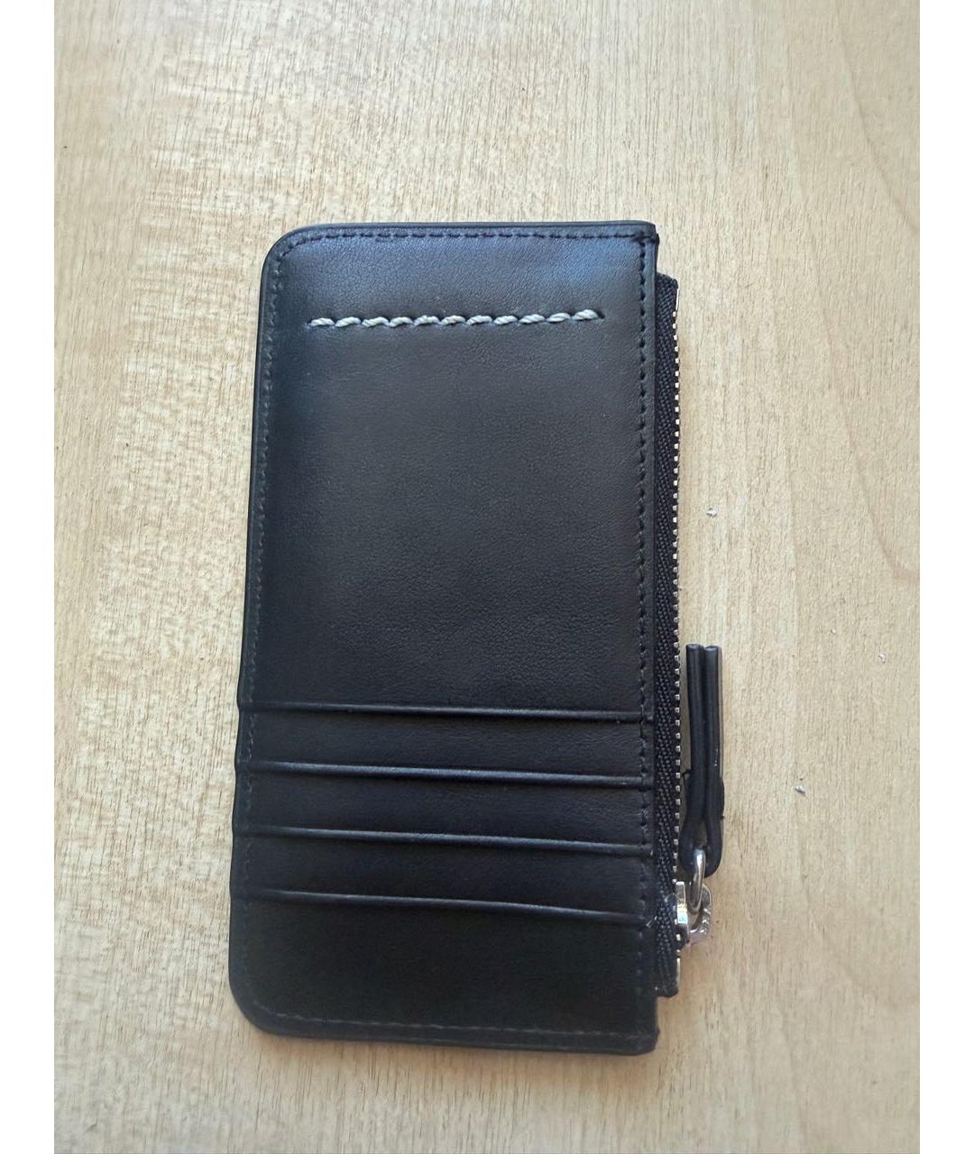 MM6 MAISON MARGIELA Черный кожаный кардхолдер, фото 2