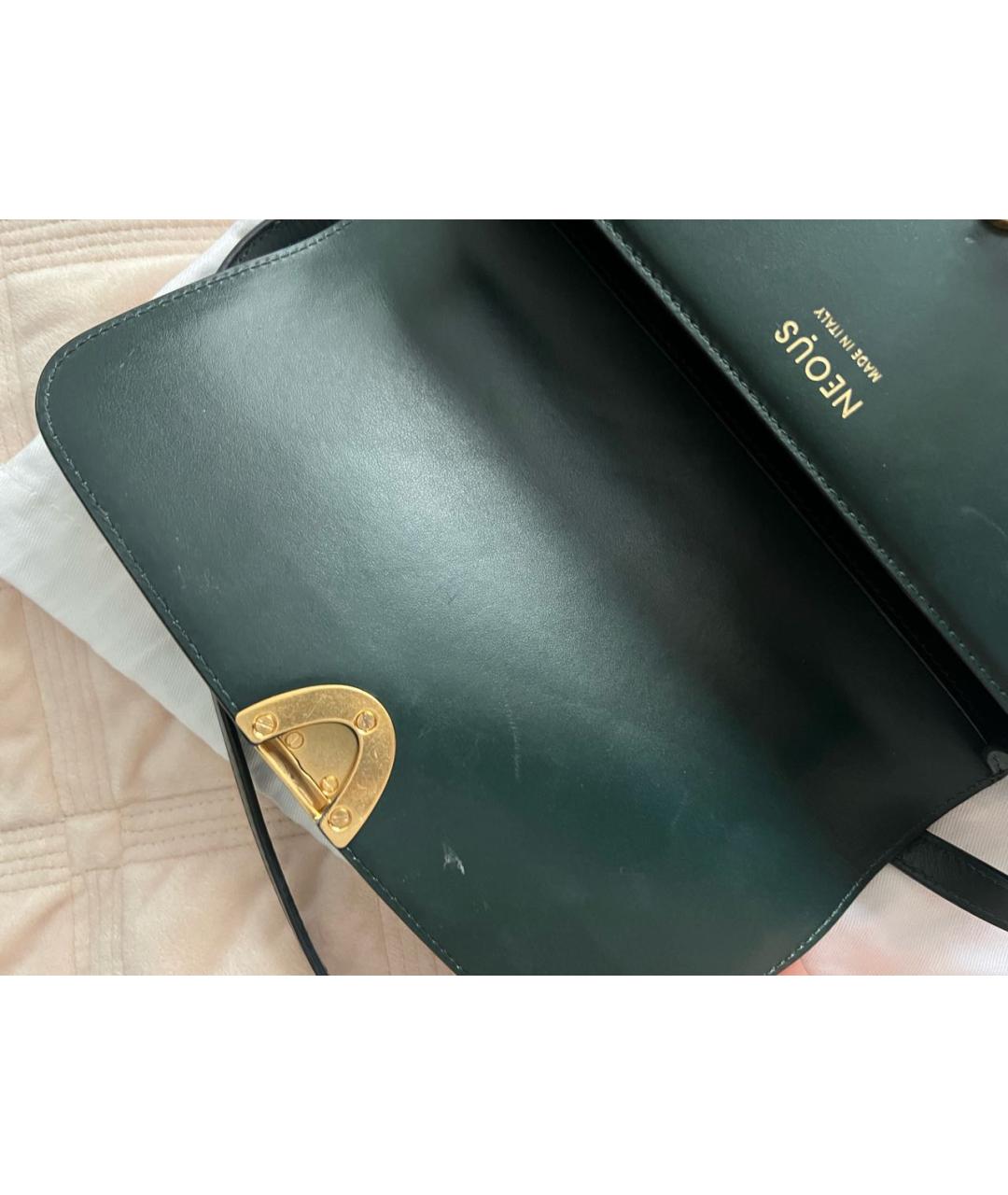 NEOUS Зеленая кожаная сумка через плечо, фото 7