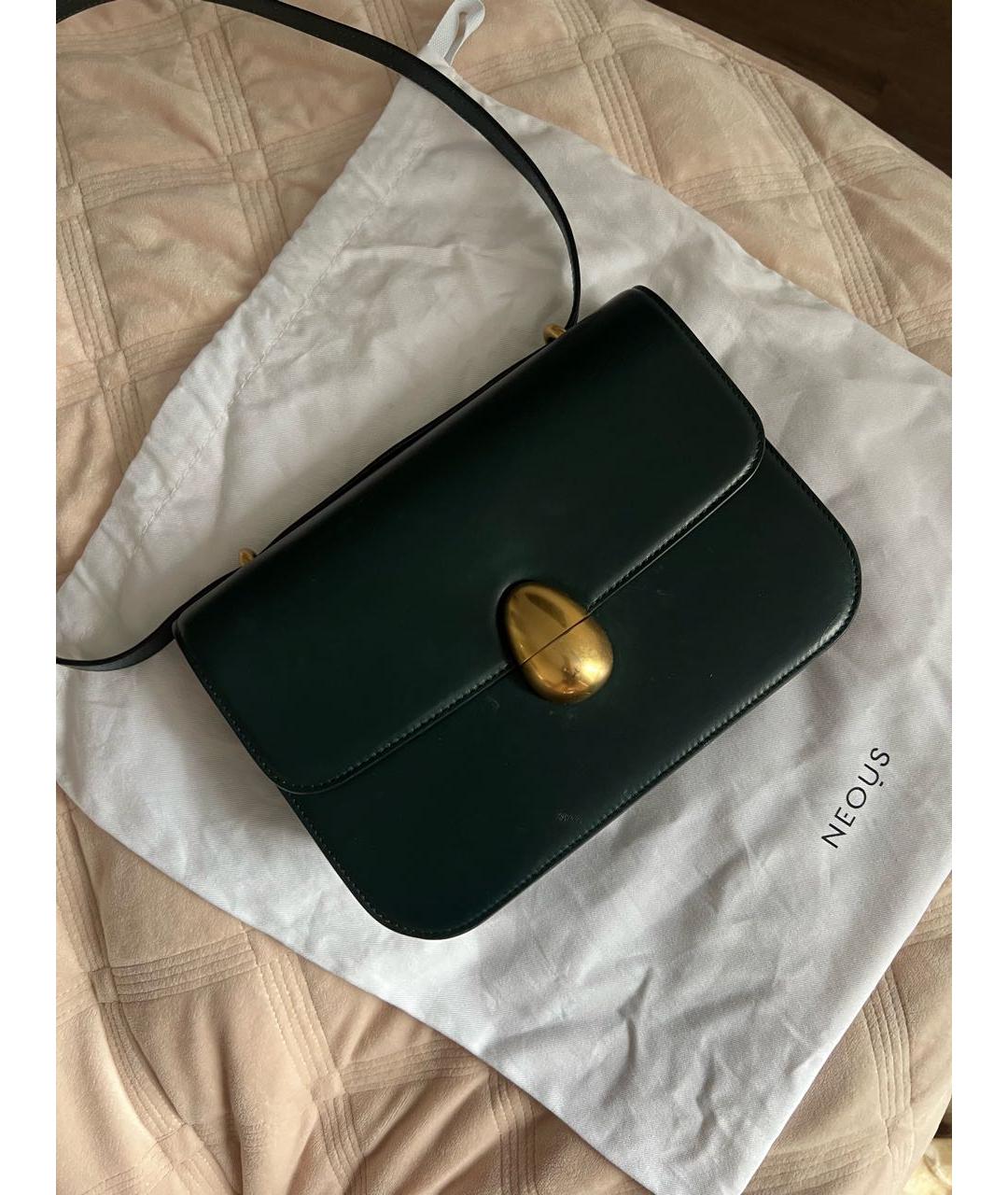 NEOUS Зеленая кожаная сумка через плечо, фото 8