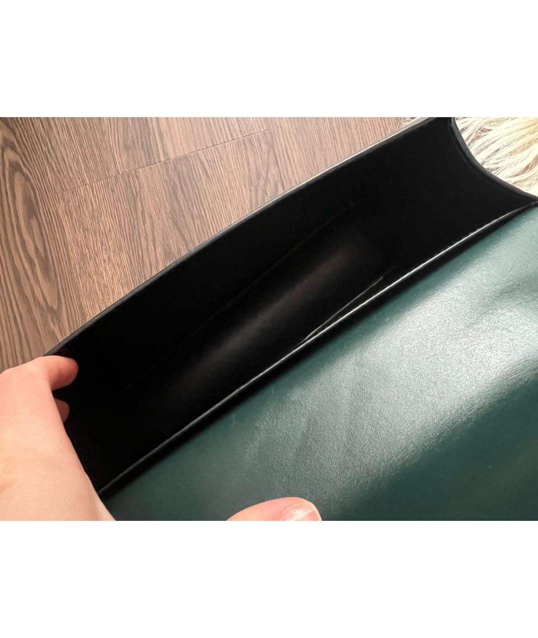 NEOUS Зеленая кожаная сумка через плечо, фото 4