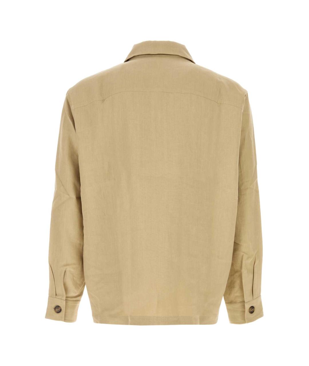 LE KASHA Бежевая льняная куртка, фото 2