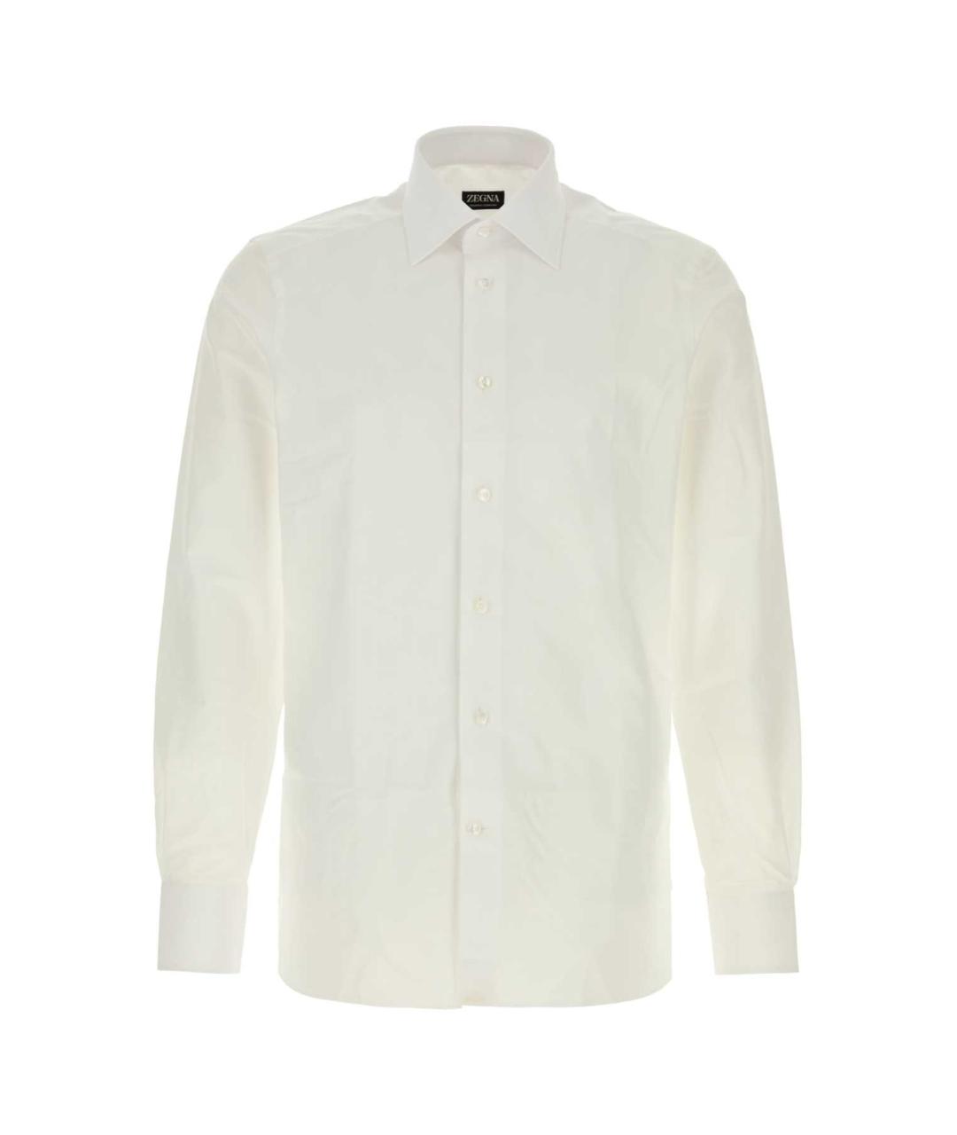 ZEGNA Белая хлопковая классическая рубашка, фото 1