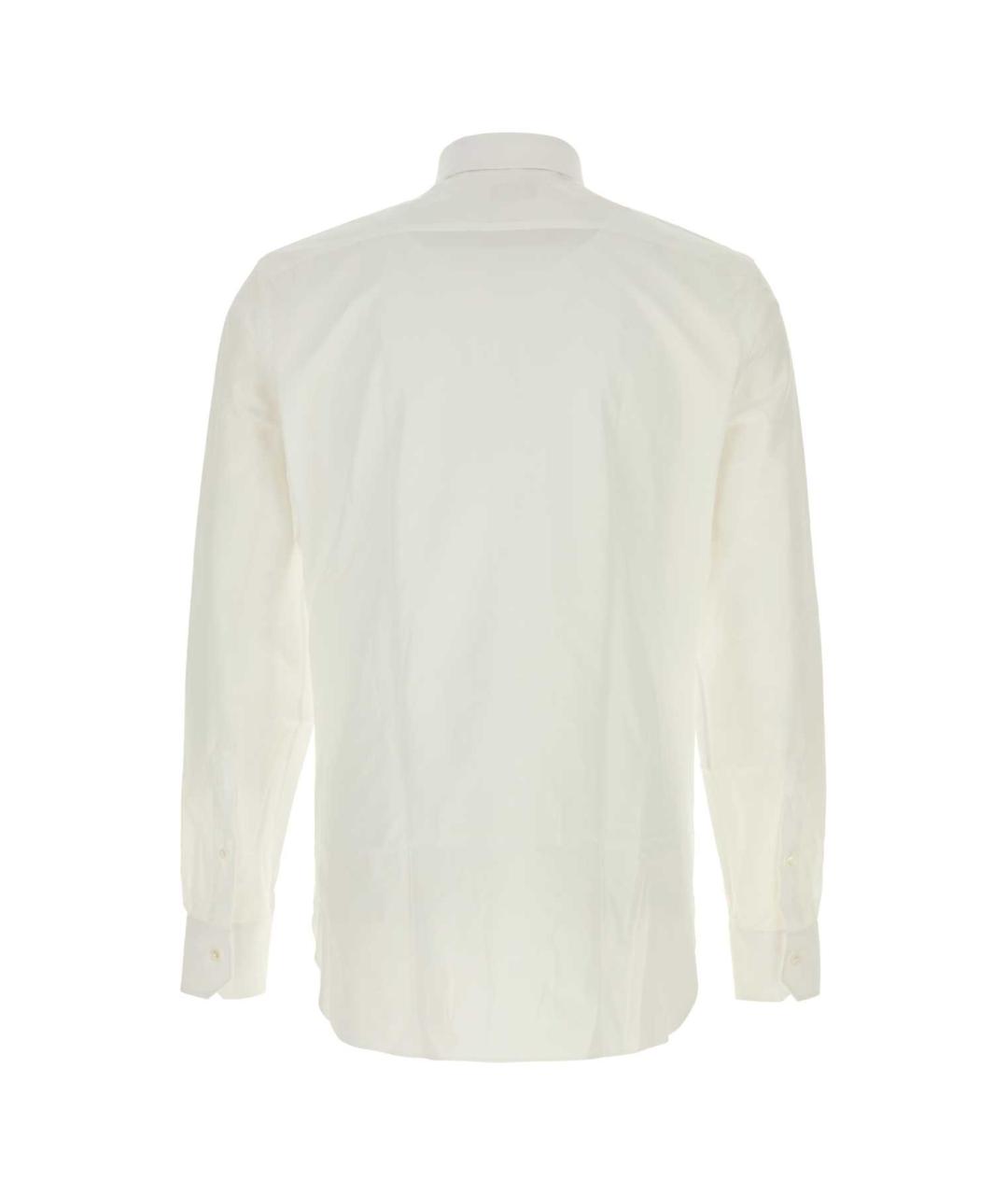 ZEGNA Белая хлопковая классическая рубашка, фото 2