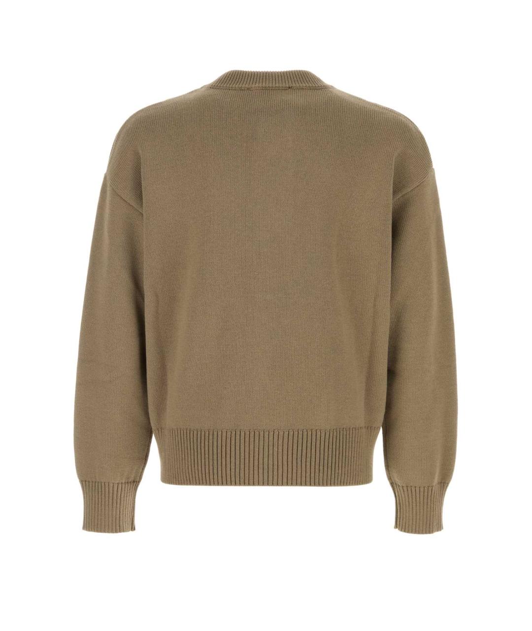 Ami Paris Бежевый шерстяной джемпер / свитер, фото 2