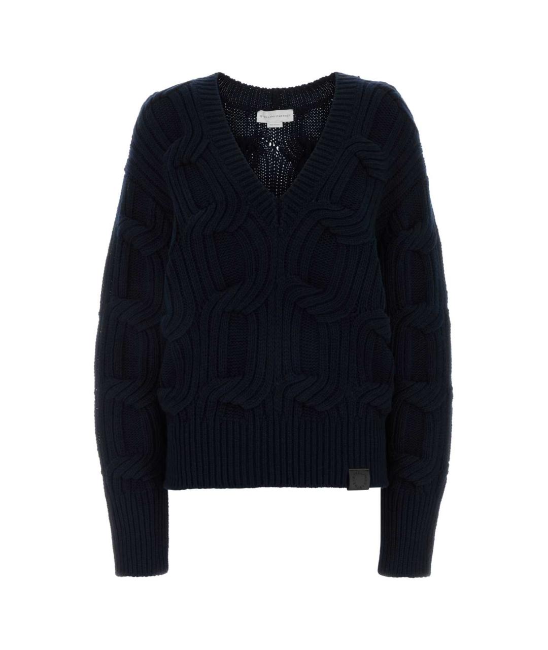 STELLA MCCARTNEY Темно-синий шерстяной джемпер / свитер, фото 1