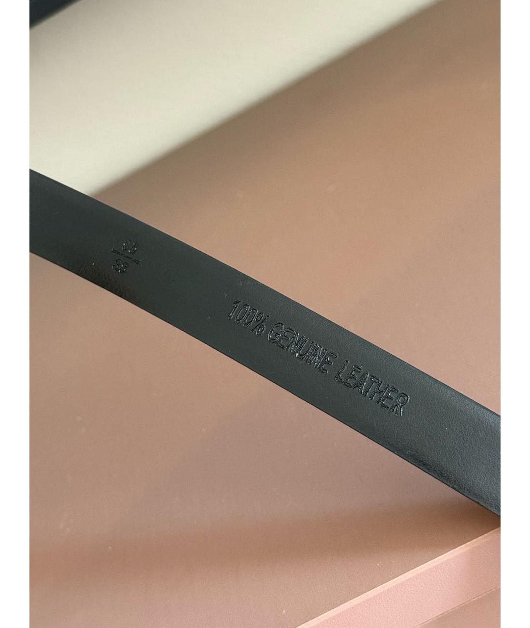 GUCCI Оранжевый кожаный ремень, фото 4