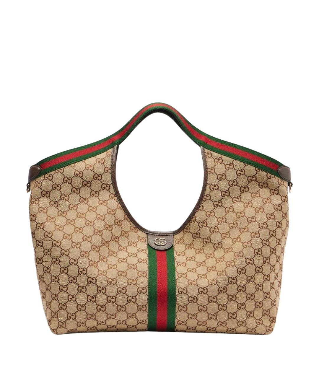 GUCCI Бежевая сумка тоут, фото 1